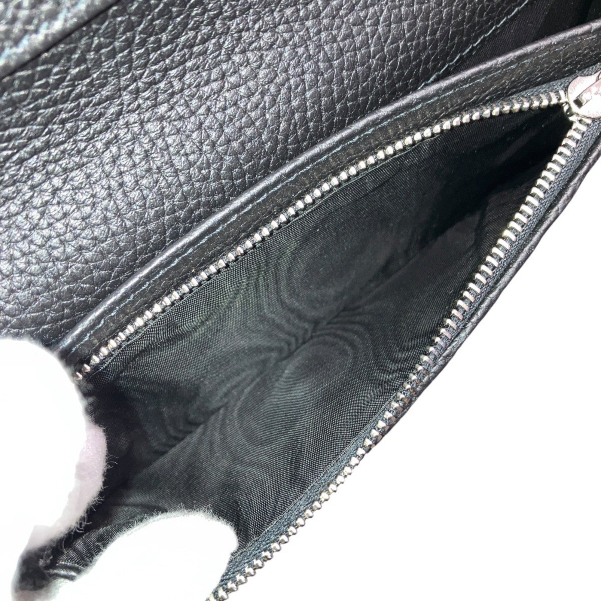 Gucci Black Leather Long Wallet (Bi-Fold) (Pre-Owned)