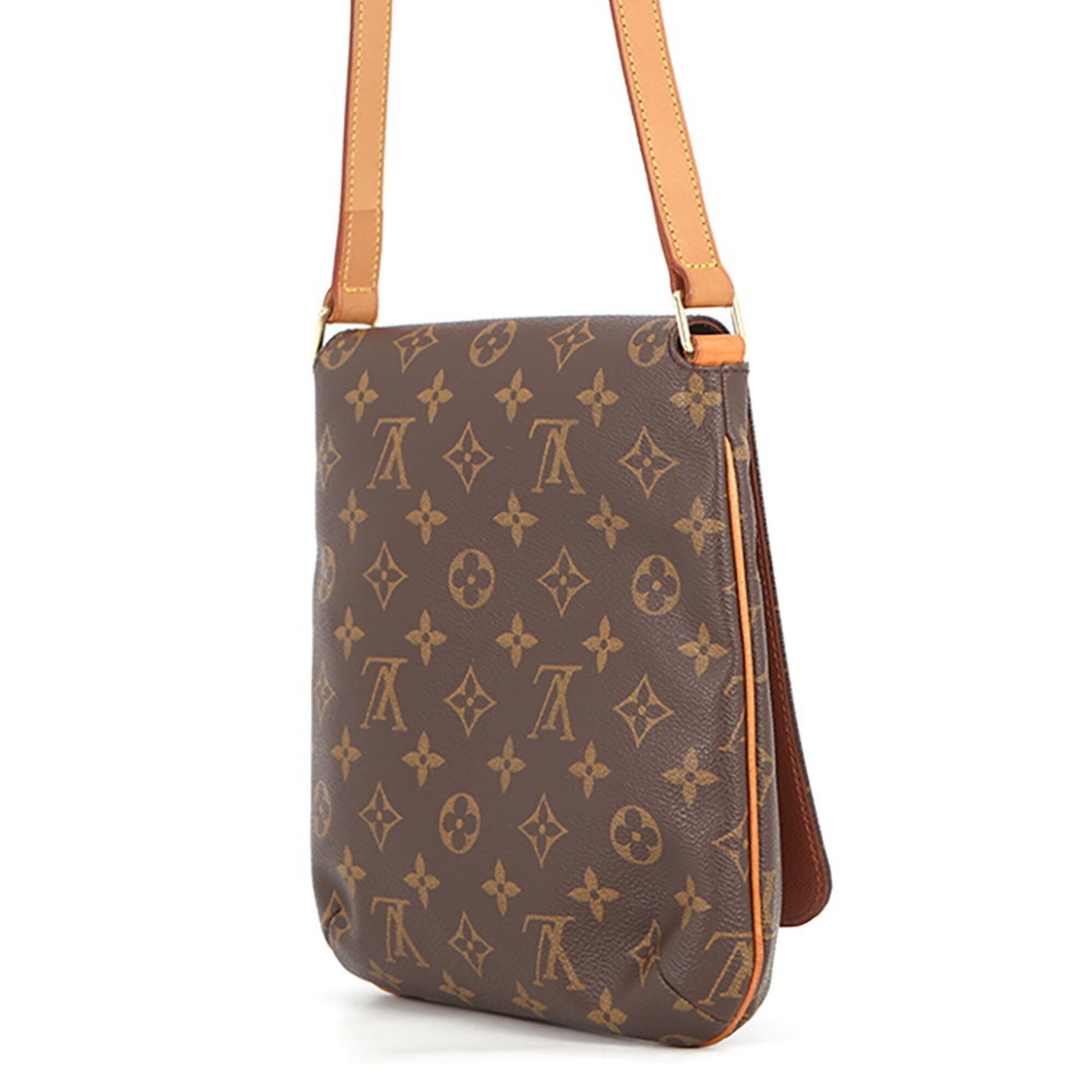 Louis Vuitton Brown Monogram Canvas Handbag Shoulder Bag (Pre-Owned)
