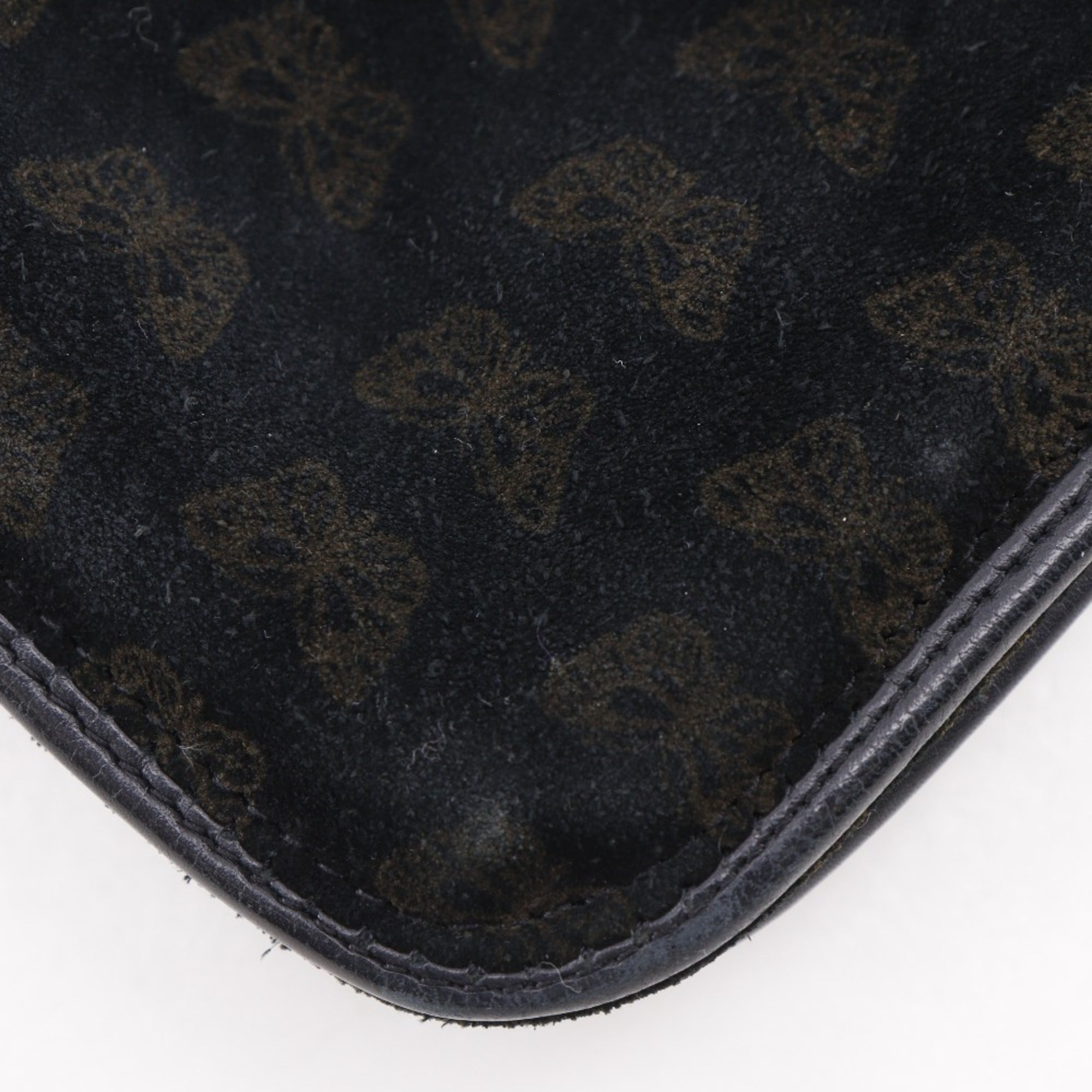 Bottega Veneta Black Suede Shoulder Bag Tote Bag (Pre-Owned)