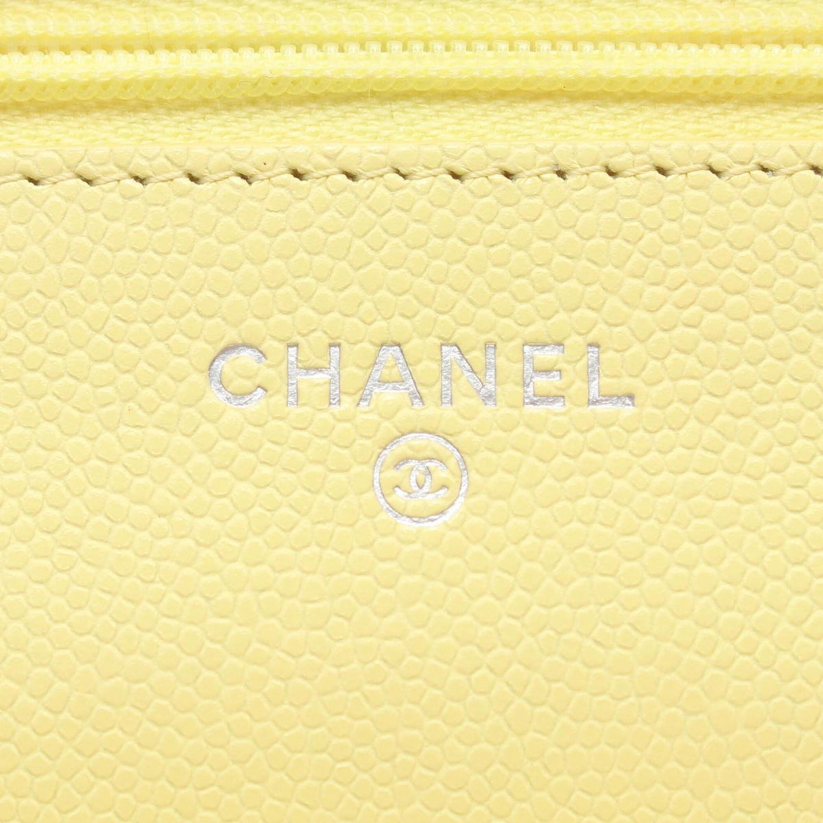 Chanel Yellow Grained Calfskin Handbag Shoulder Bag (Pre-Owned)