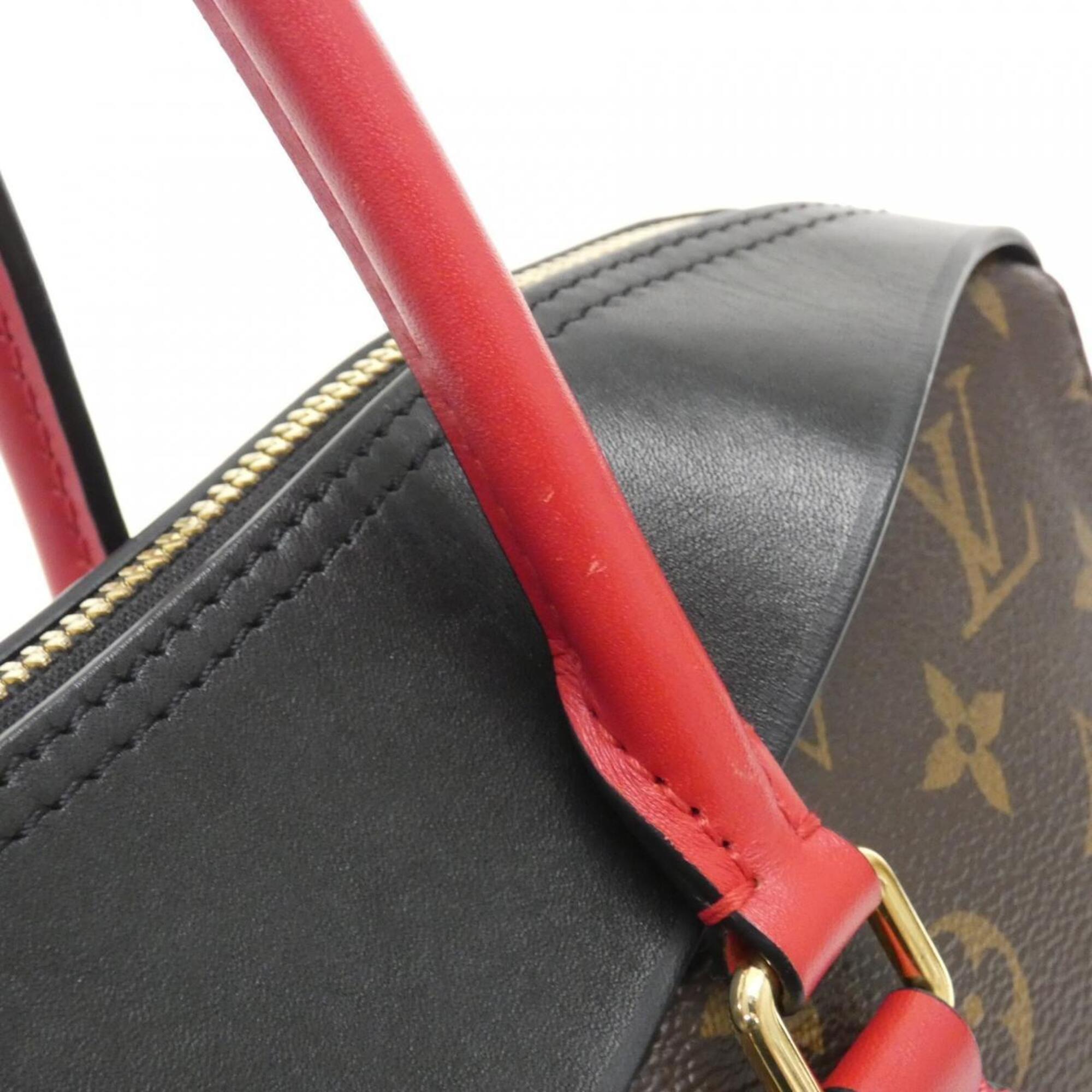 Louis Vuitton Black Marron Coated Canvas Tote Bag (Pre-Owned)