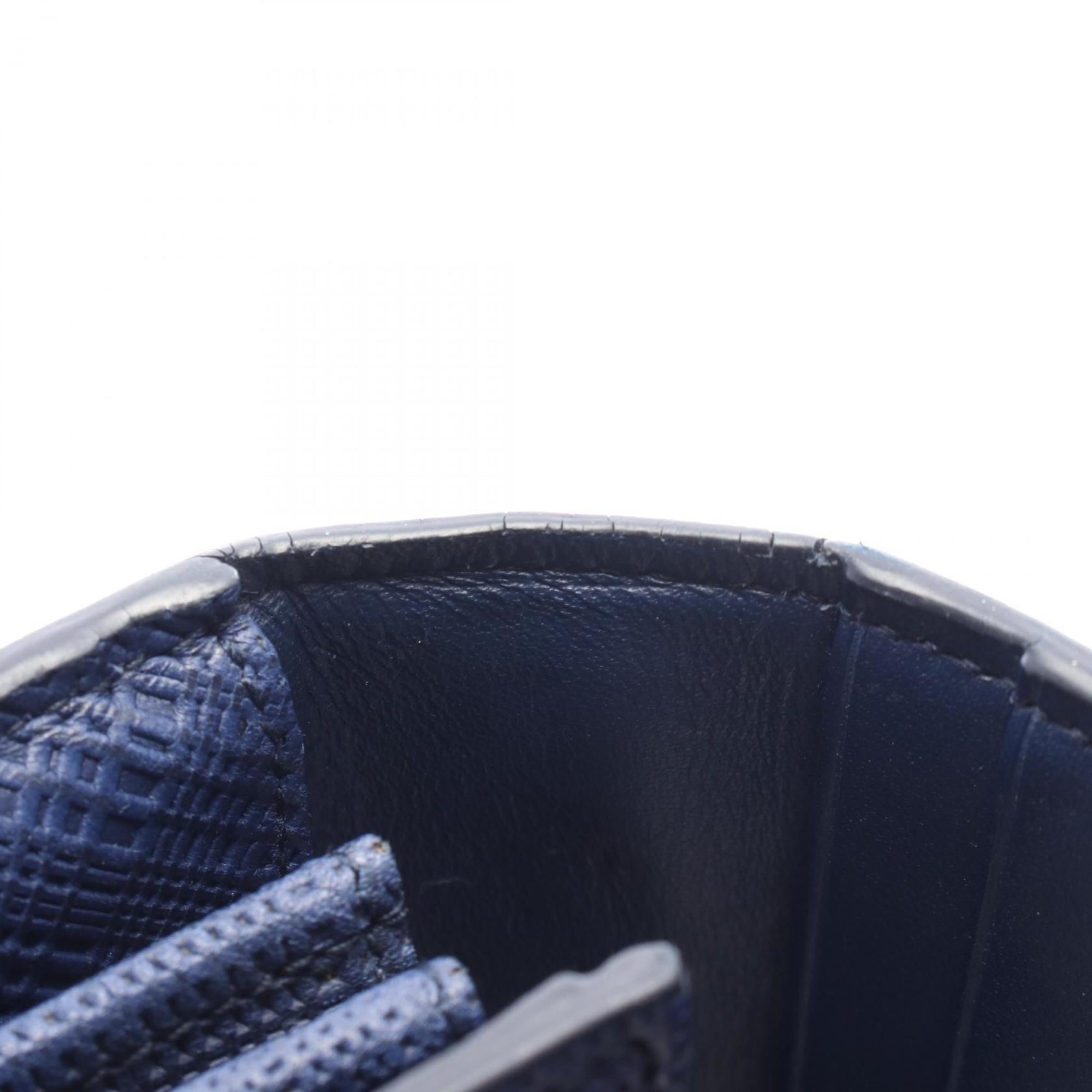 Loewe Navy Leather Long Wallet (Bi-Fold) (Pre-Owned)