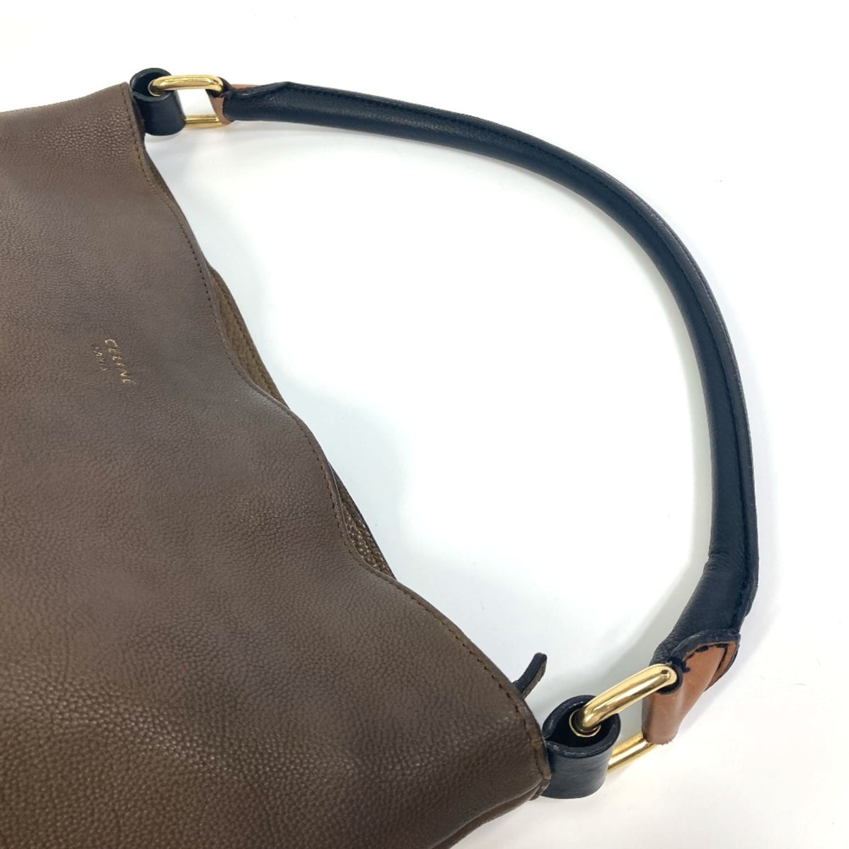 Celine Brown Leather Shoulder Bag (Pre-Owned)