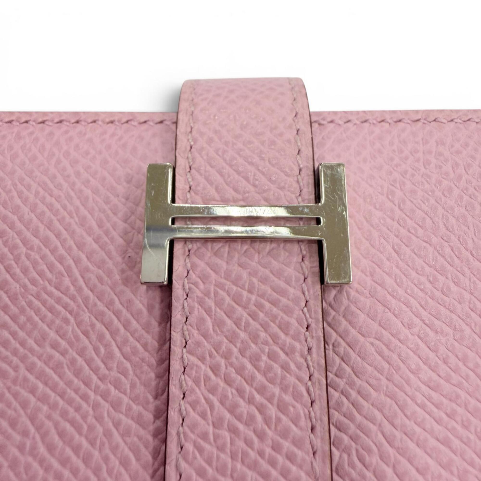 Hermes Epsom Leather Long Wallet (Bi-Fold) (Pre-Owned)