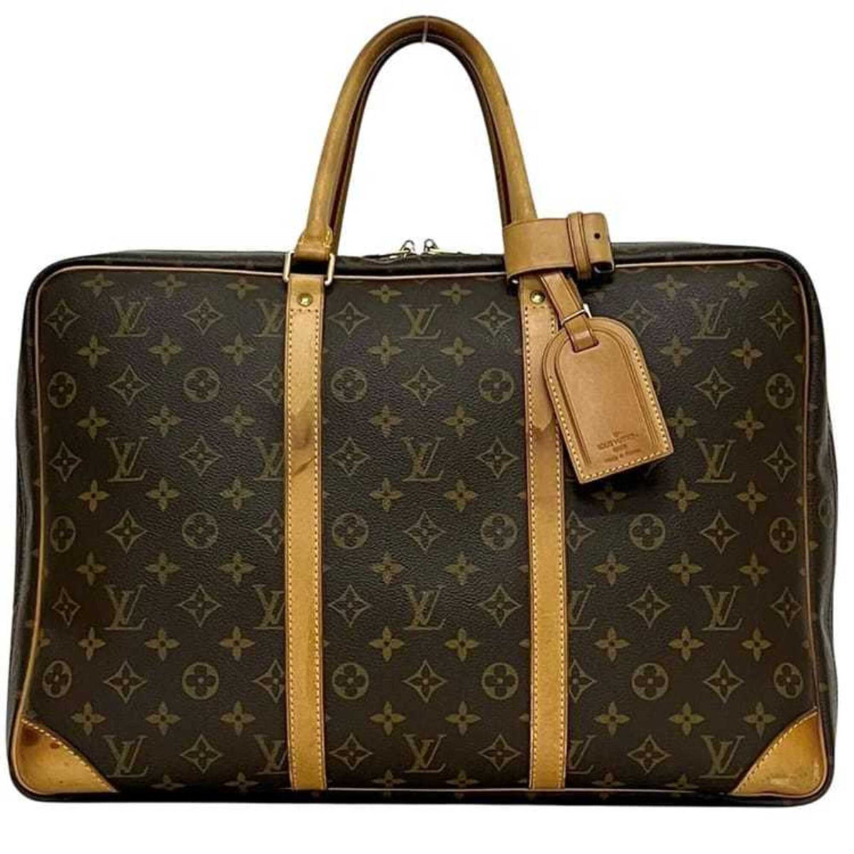 Louis Vuitton Brown Monogram Leather Boston Bag (Pre-Owned)