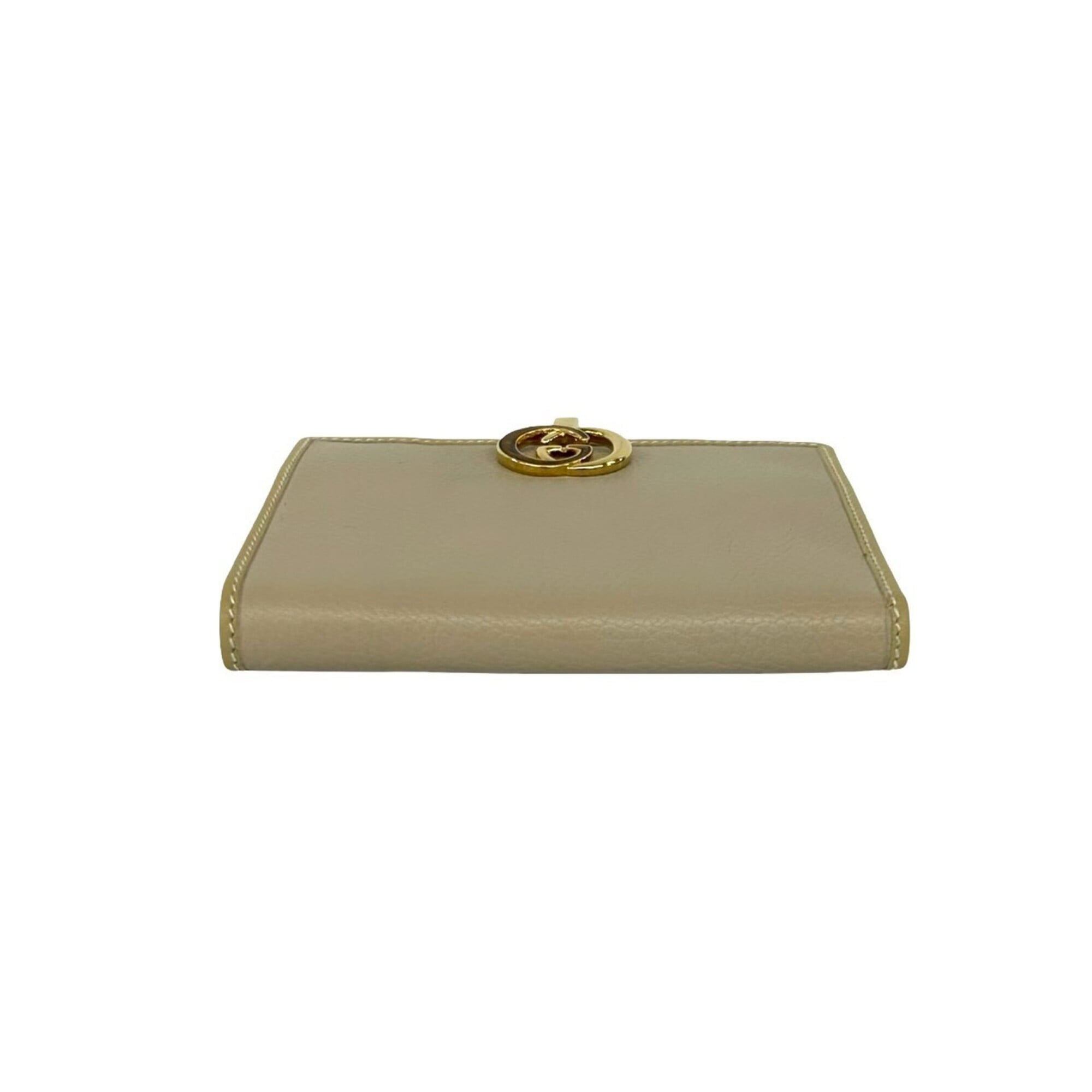 Gucci Beige Leather Wallet (Bi-Fold) (Pre-Owned)