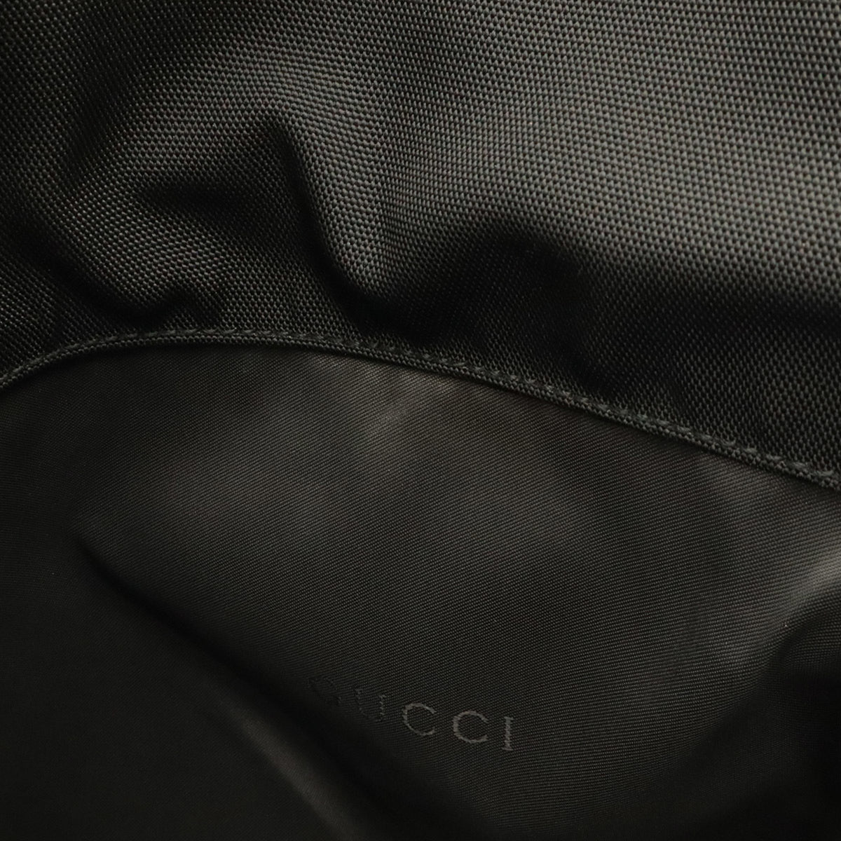 Gucci Black Nylon Leather Backpack (Pre-Owned)