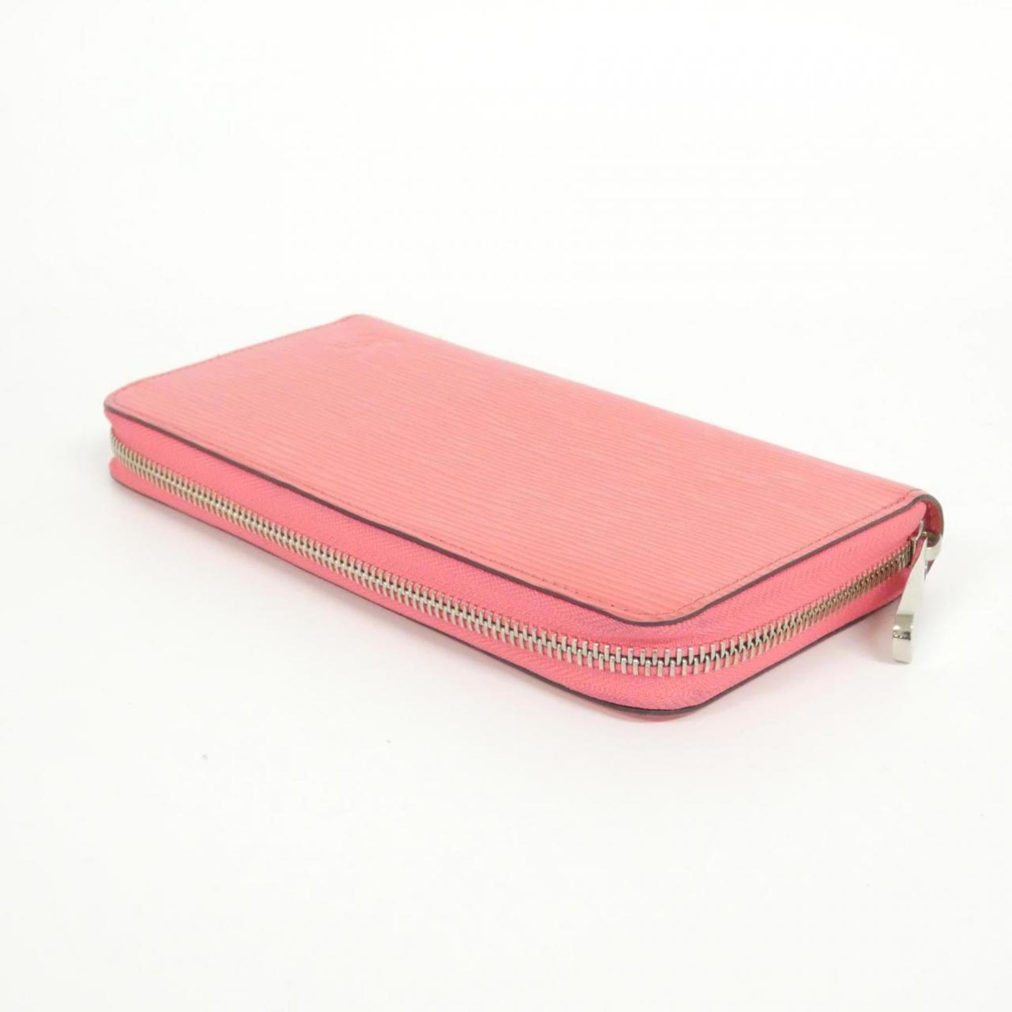 Louis Vuitton Pink Leather Long Wallet (Bi-Fold) (Pre-Owned)