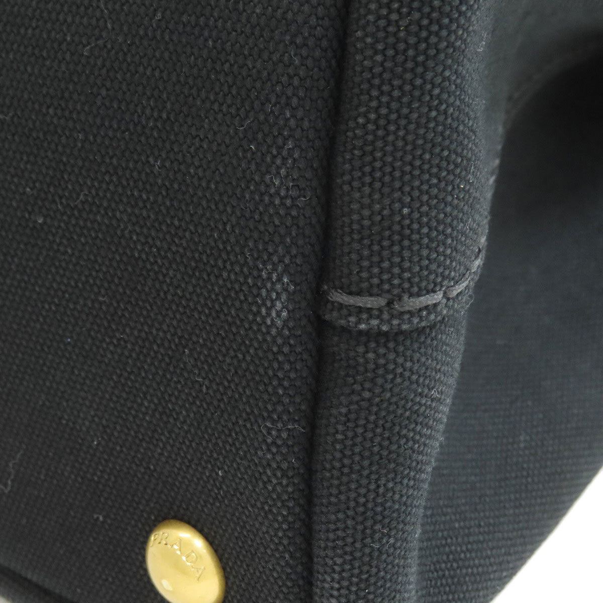 Prada Black Canvas Handbag (Pre-Owned)