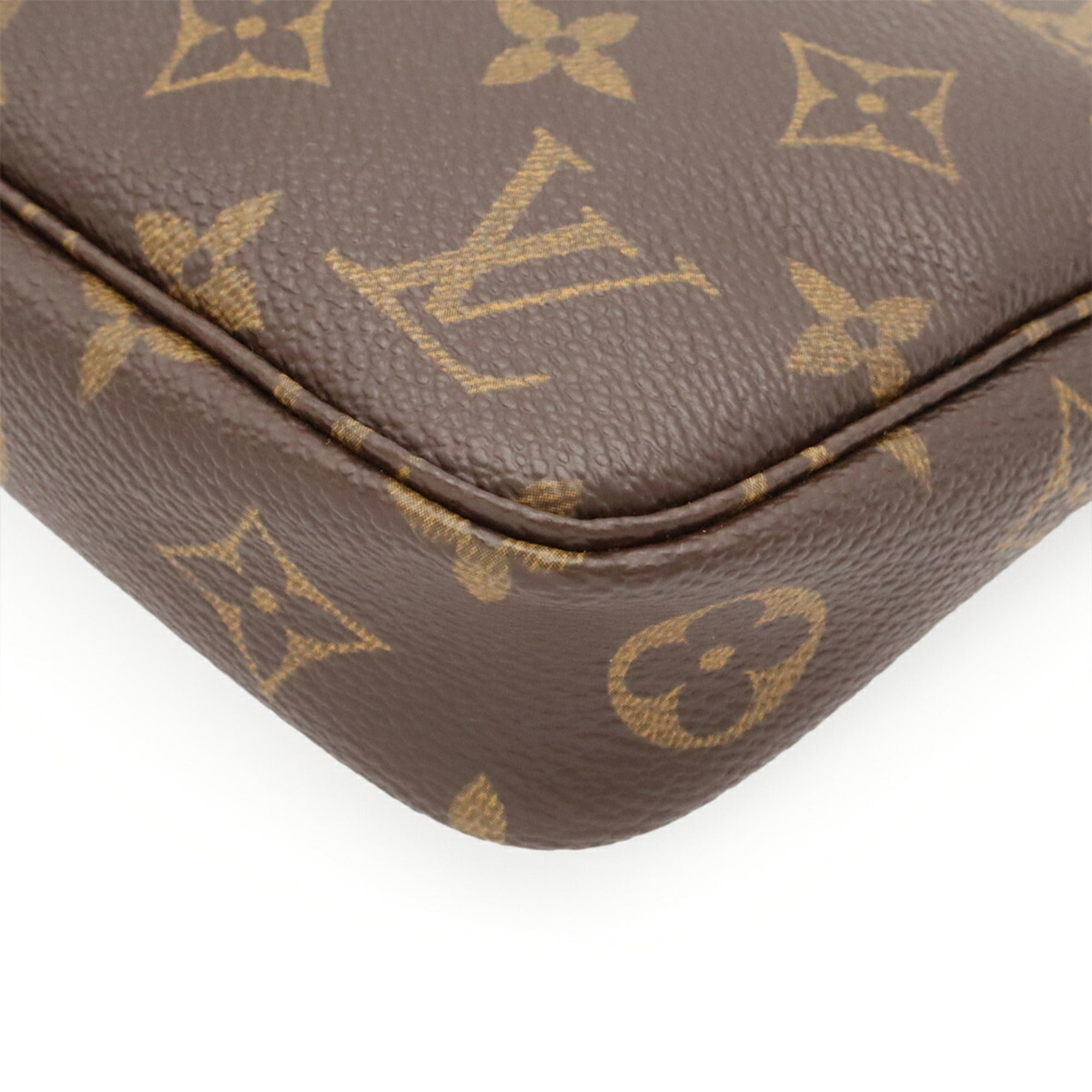 Louis Vuitton Brown Monogram Canvas Handbag Pochette Pouch (Pre-Owned)