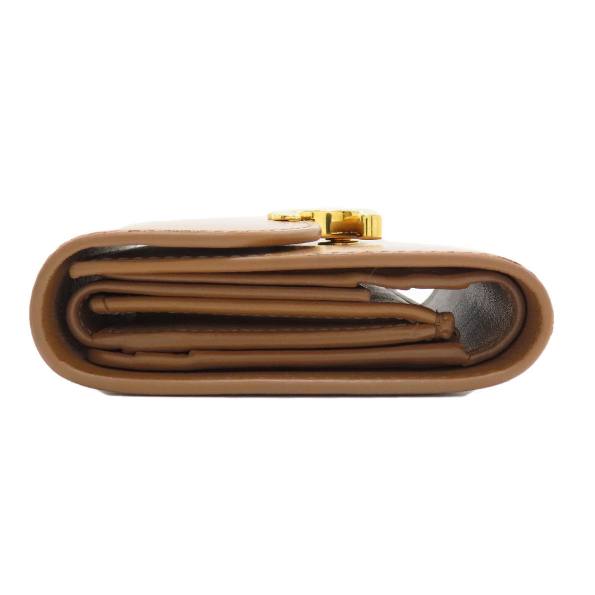 Celine Brown Leather Wallet (Tri-Fold) (Pre-Owned)