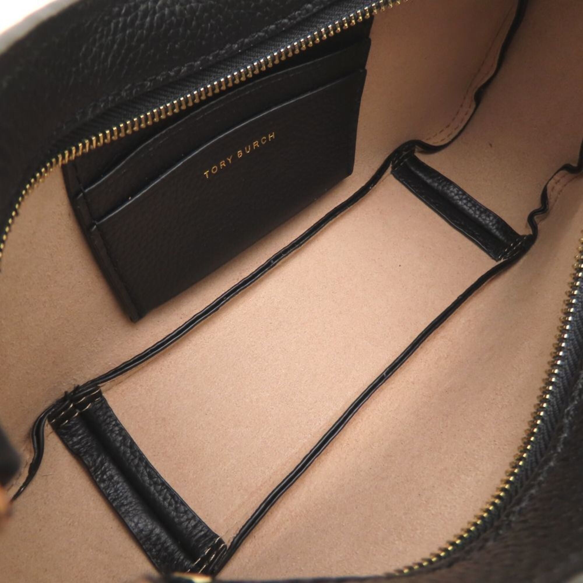 Tory Burch Black Leather Shoulder Bag (Pre-Owned)