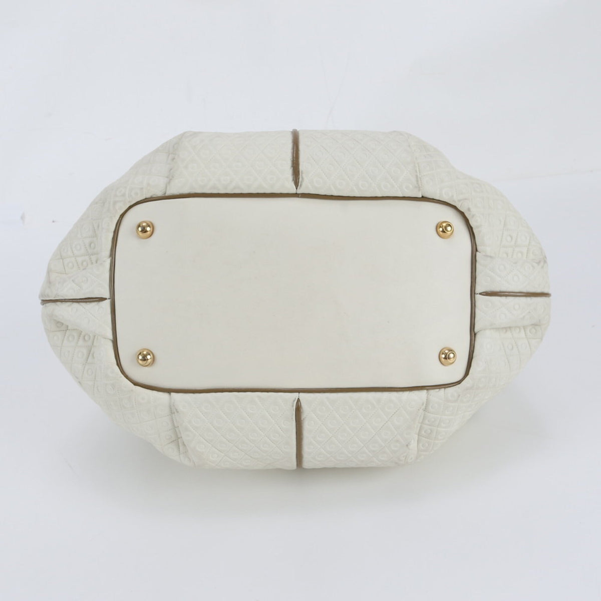 Tod's White Leather Handbag Shoulder Bag Tote Bag (Pre-Owned)