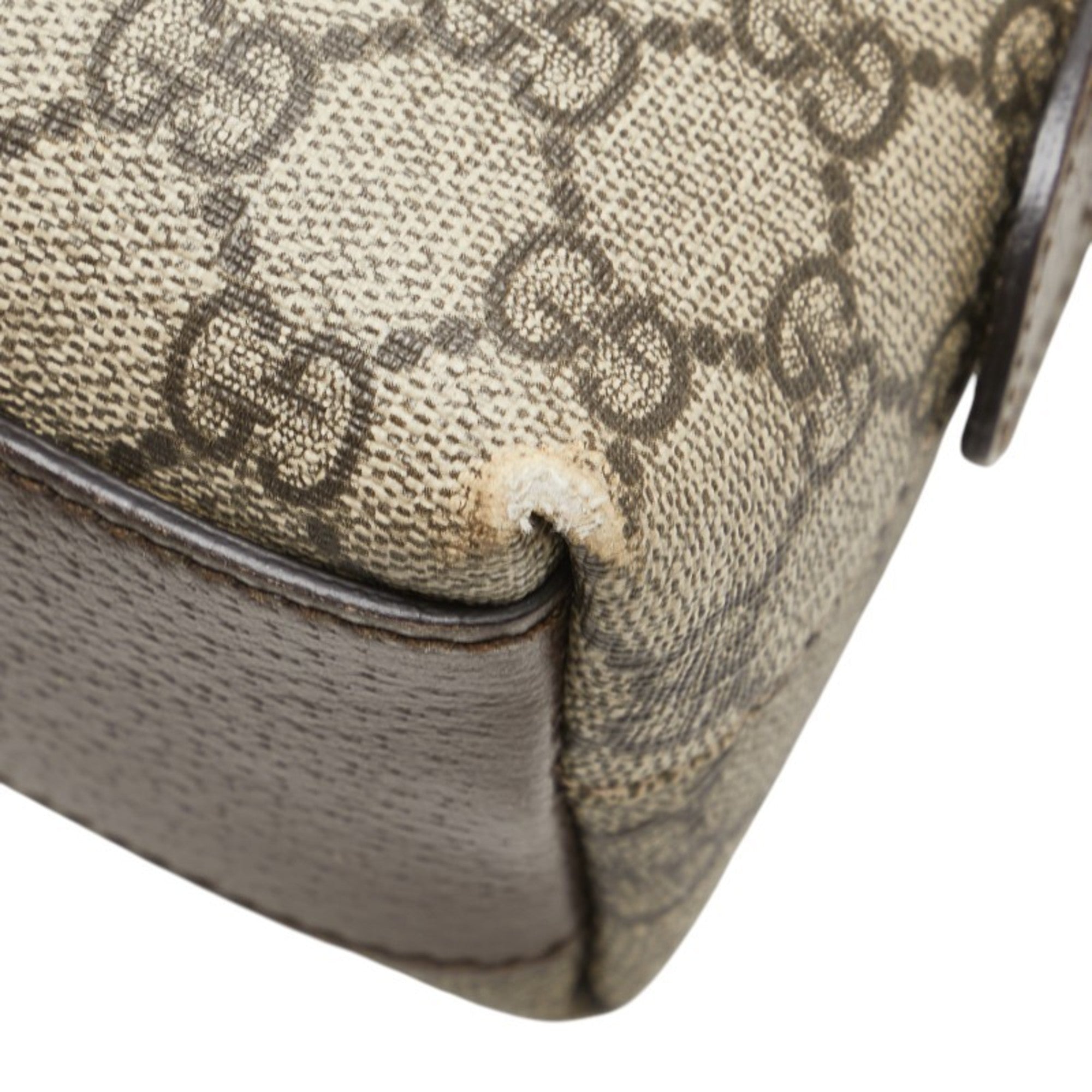 Gucci Ophidia Beige Brown Pvc Leather Shoulder Bag (Pre-Owned)