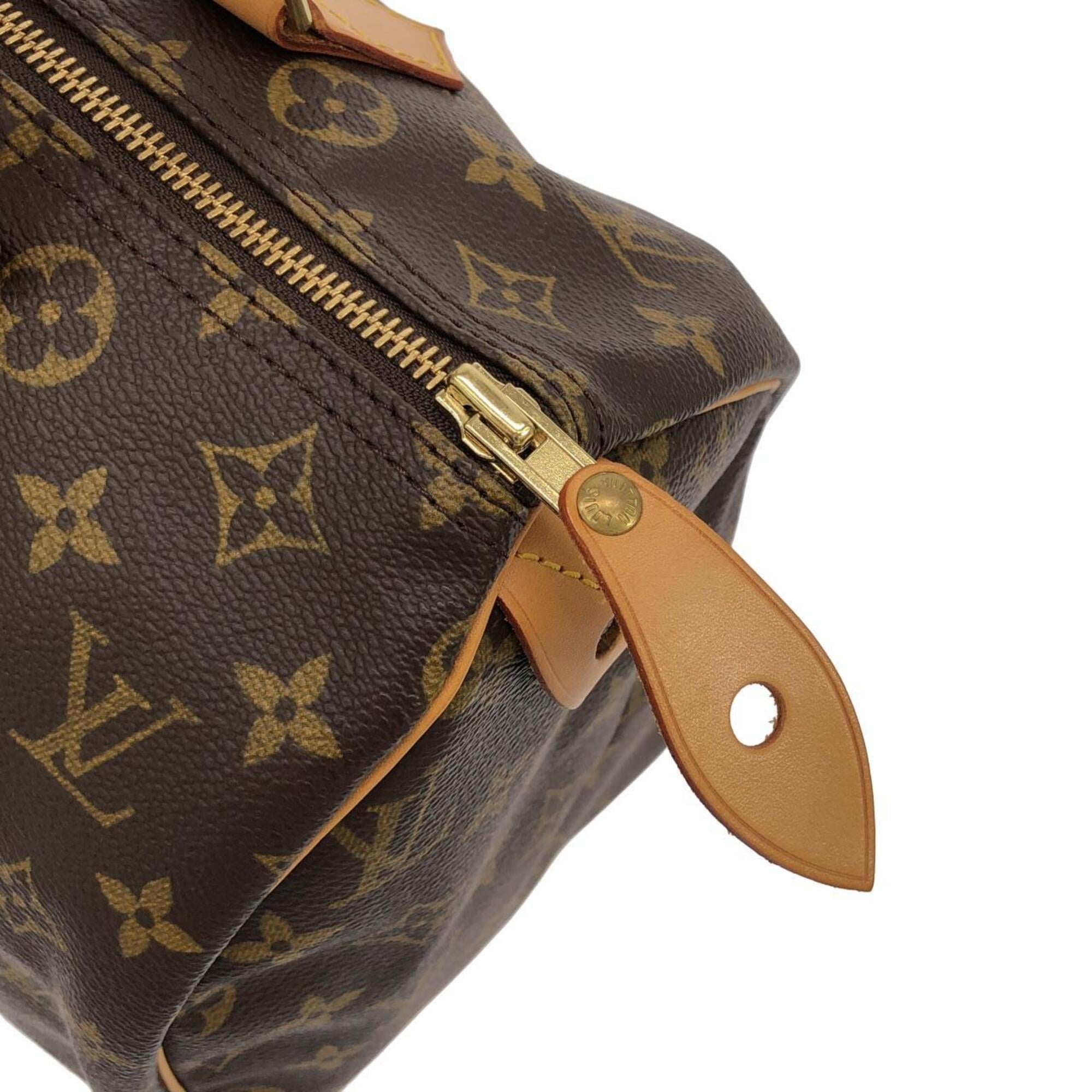 Louis Vuitton Marron Coated Canvas Boston Bag (Pre-Owned)