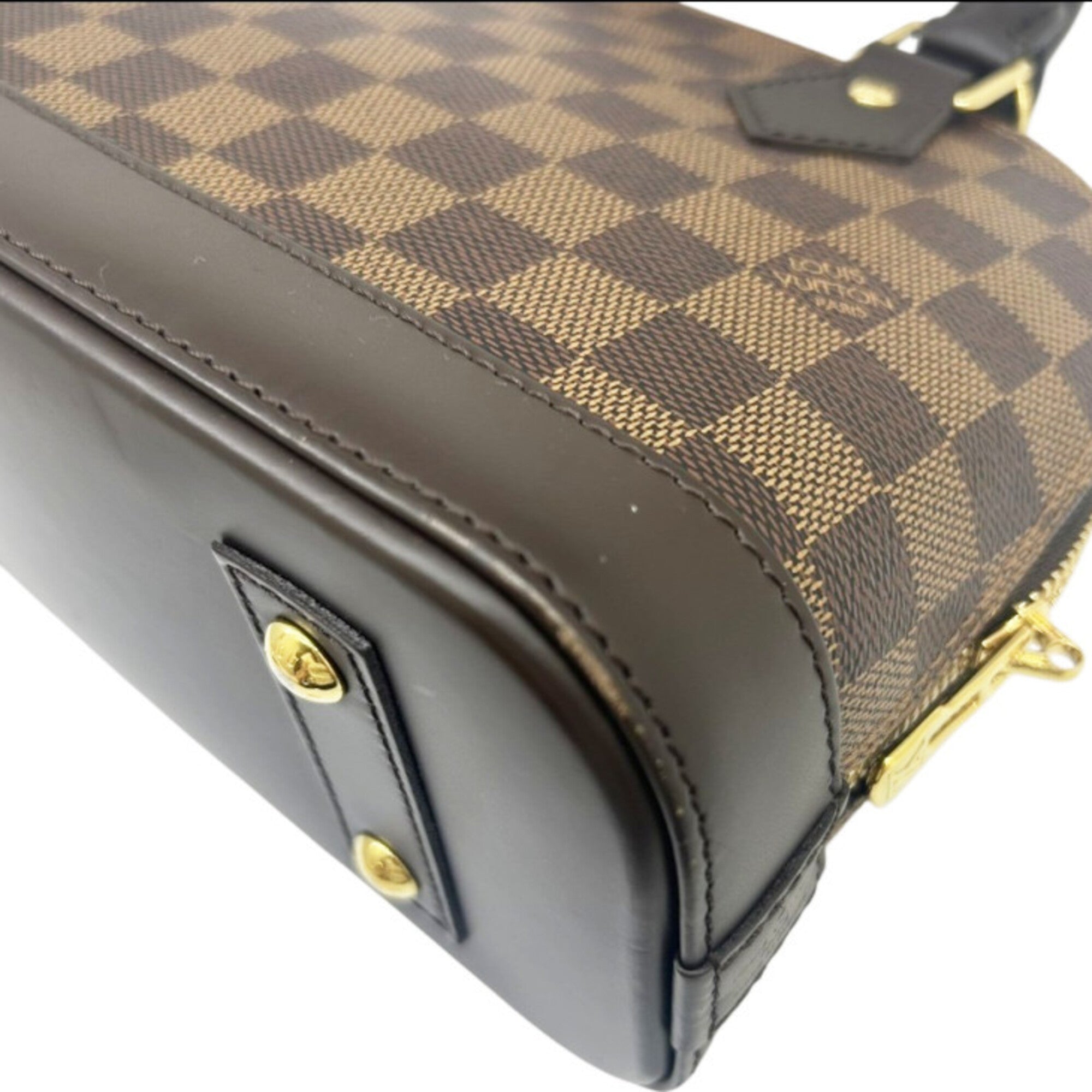 Louis Vuitton Damier Brown Damier Canvas Ebene Damier Canvas Handbag Shoulder Bag (Pre-Owned)