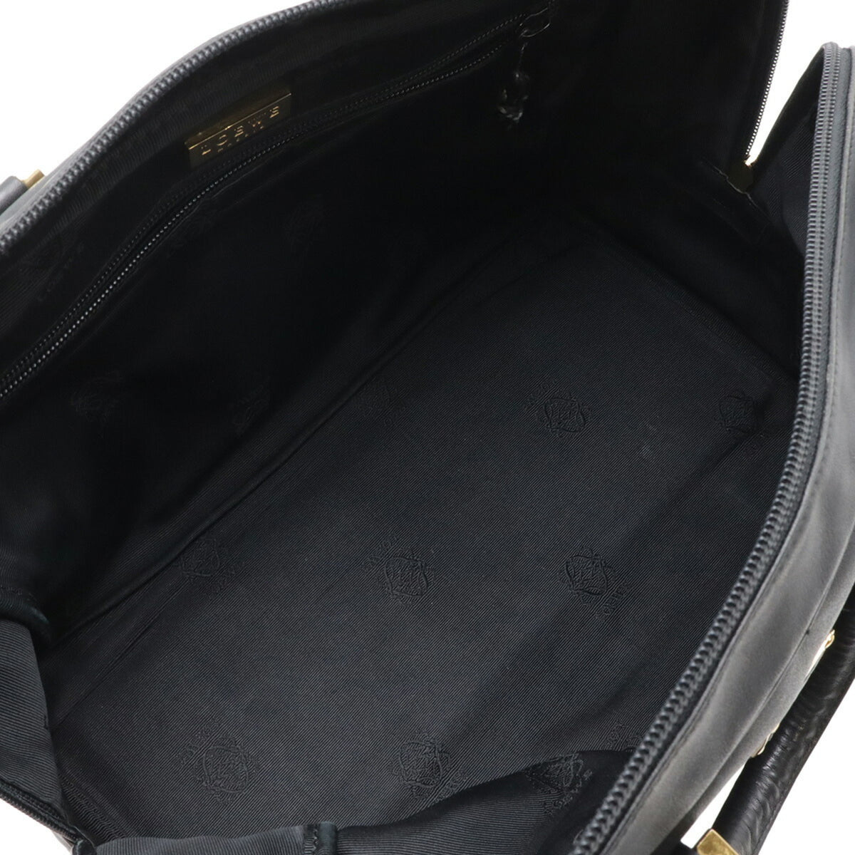 Loewe Black Leather Boston Bag Handbag (Pre-Owned)