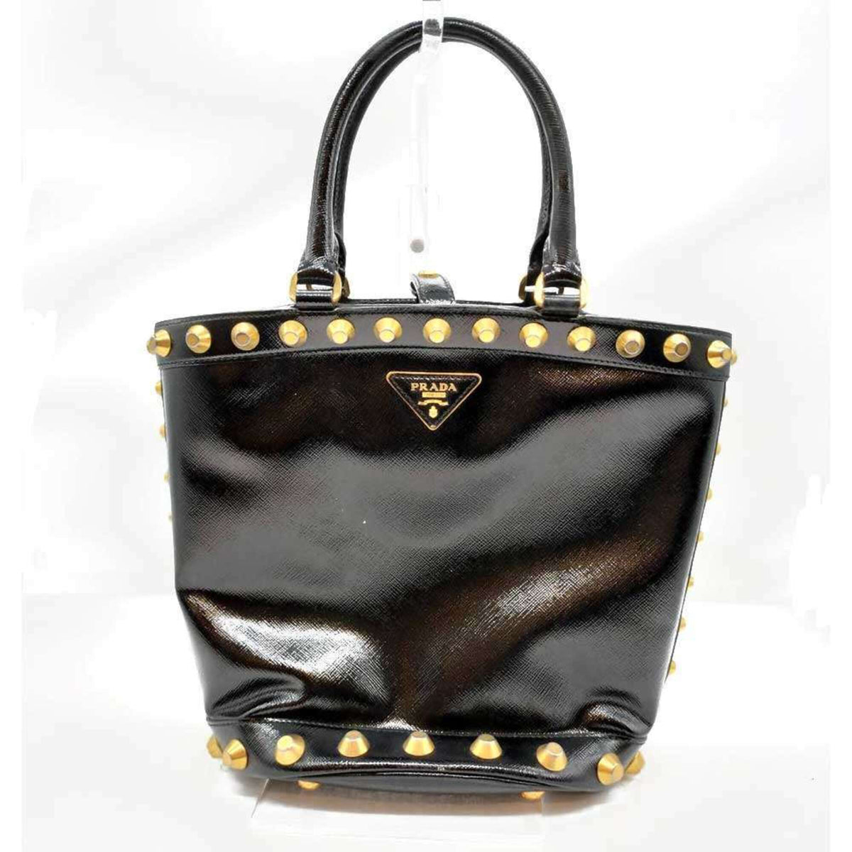 Prada Black Saffiano Handbag Tote Bag (Pre-Owned)