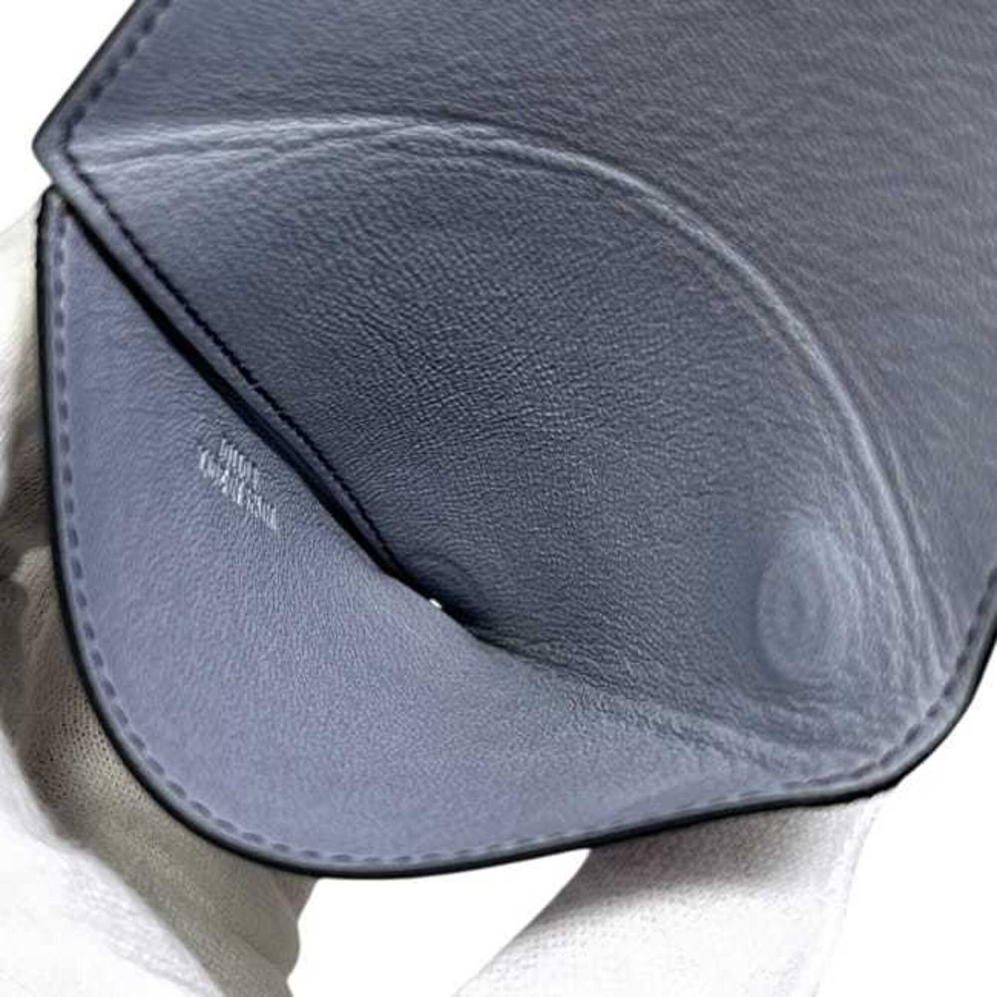 Loewe Purple Leather Coin Purse/Coin Case (Pre-Owned)