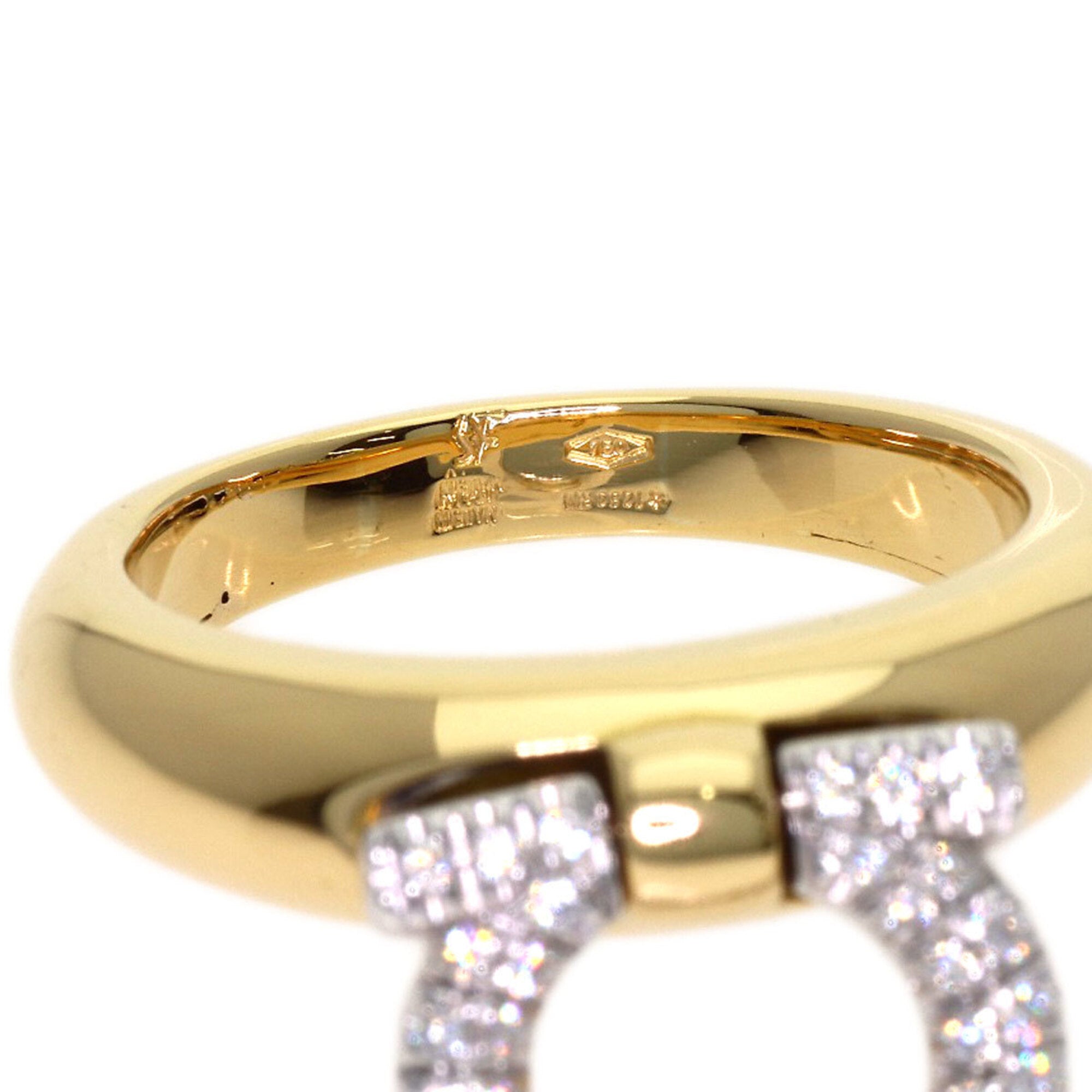 Salvatore Ferragamo Yellow Gold (18K) Band Ring (Pre-Owned)