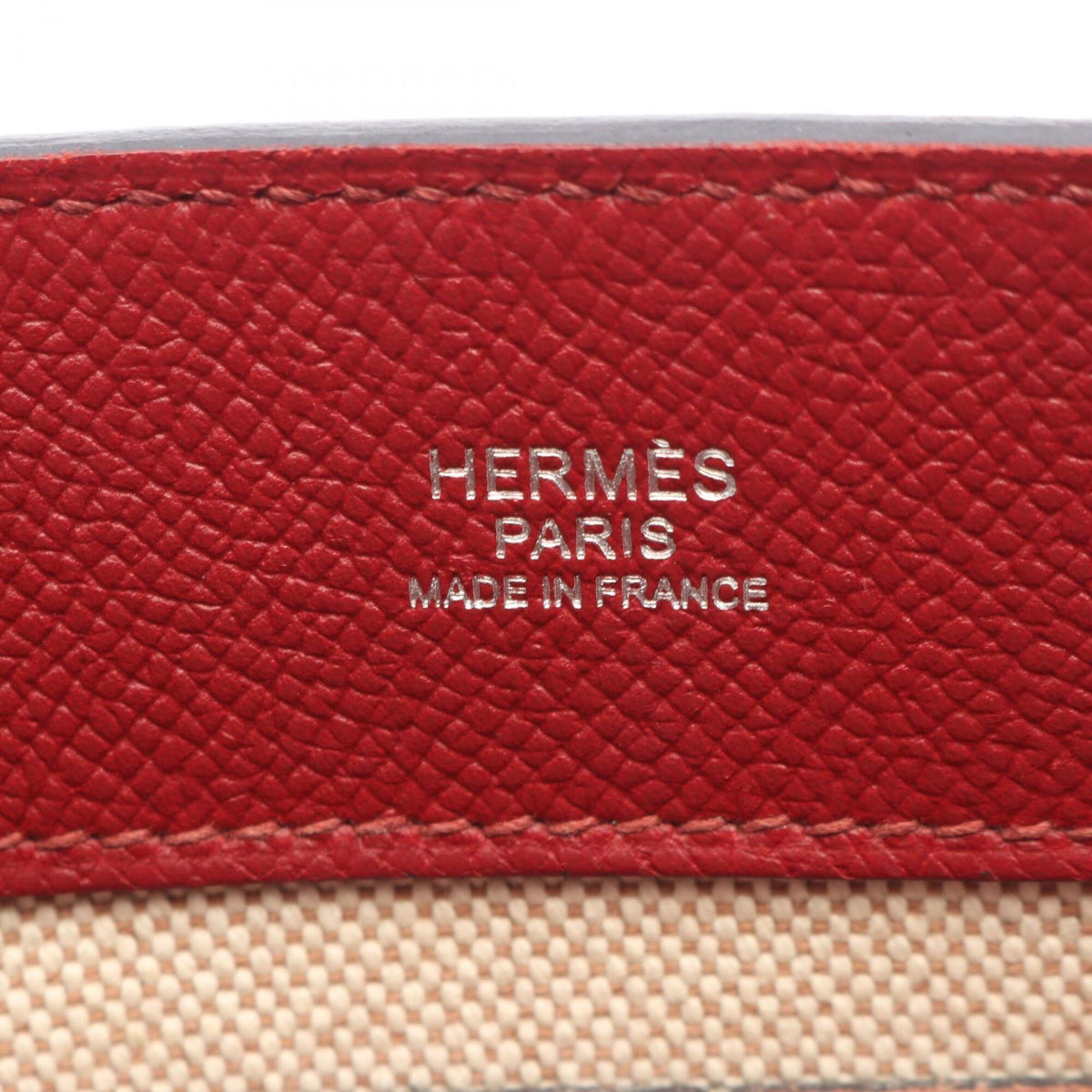 Hermes Bordeaux Evercalf Leather Epsom Leather Handbag (Pre-Owned)