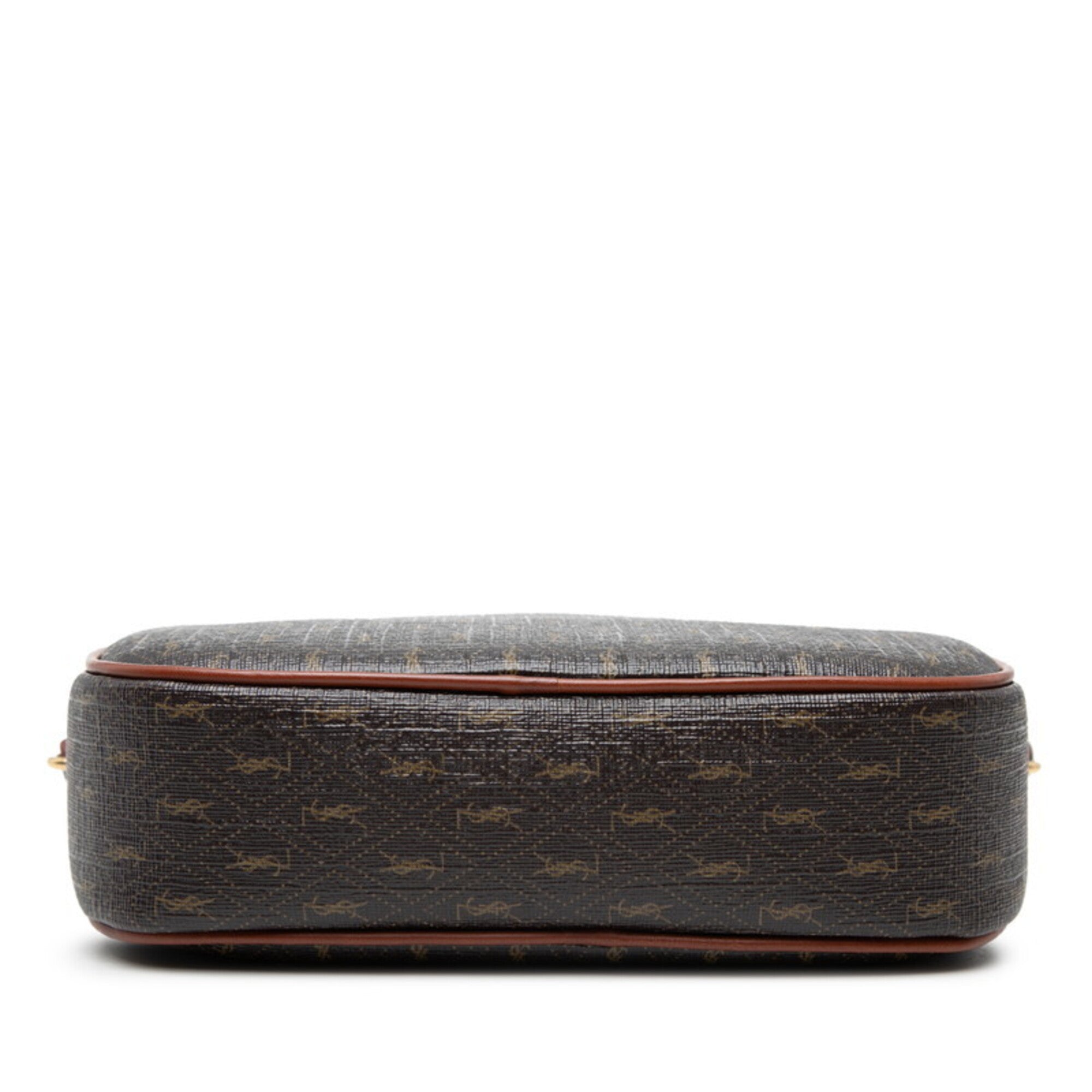 Saint Laurent Brown Pvc Leather Shoulder Bag (Pre-Owned)