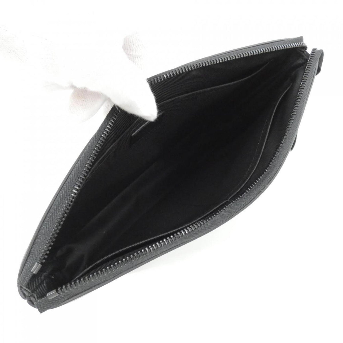 Louis Vuitton Black Leather Handbag Pochette (Pre-Owned)