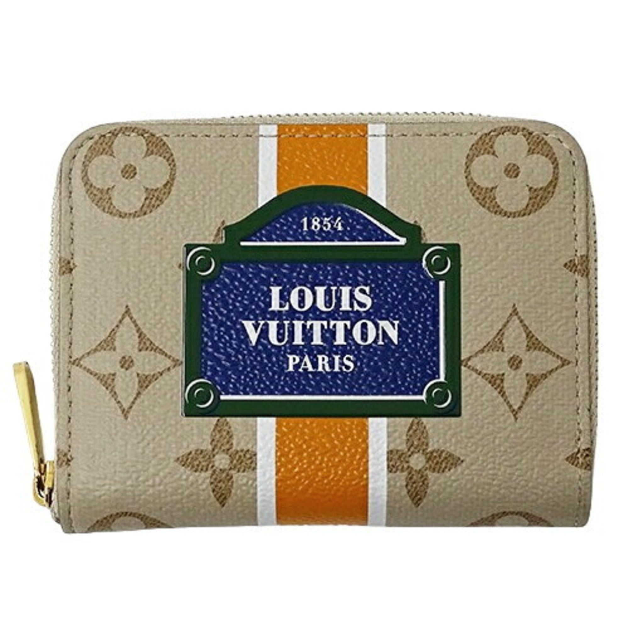 Louis Vuitton Amethyst Beige Monogram Canvas Coin Purse/Coin Case (Pre-Owned)