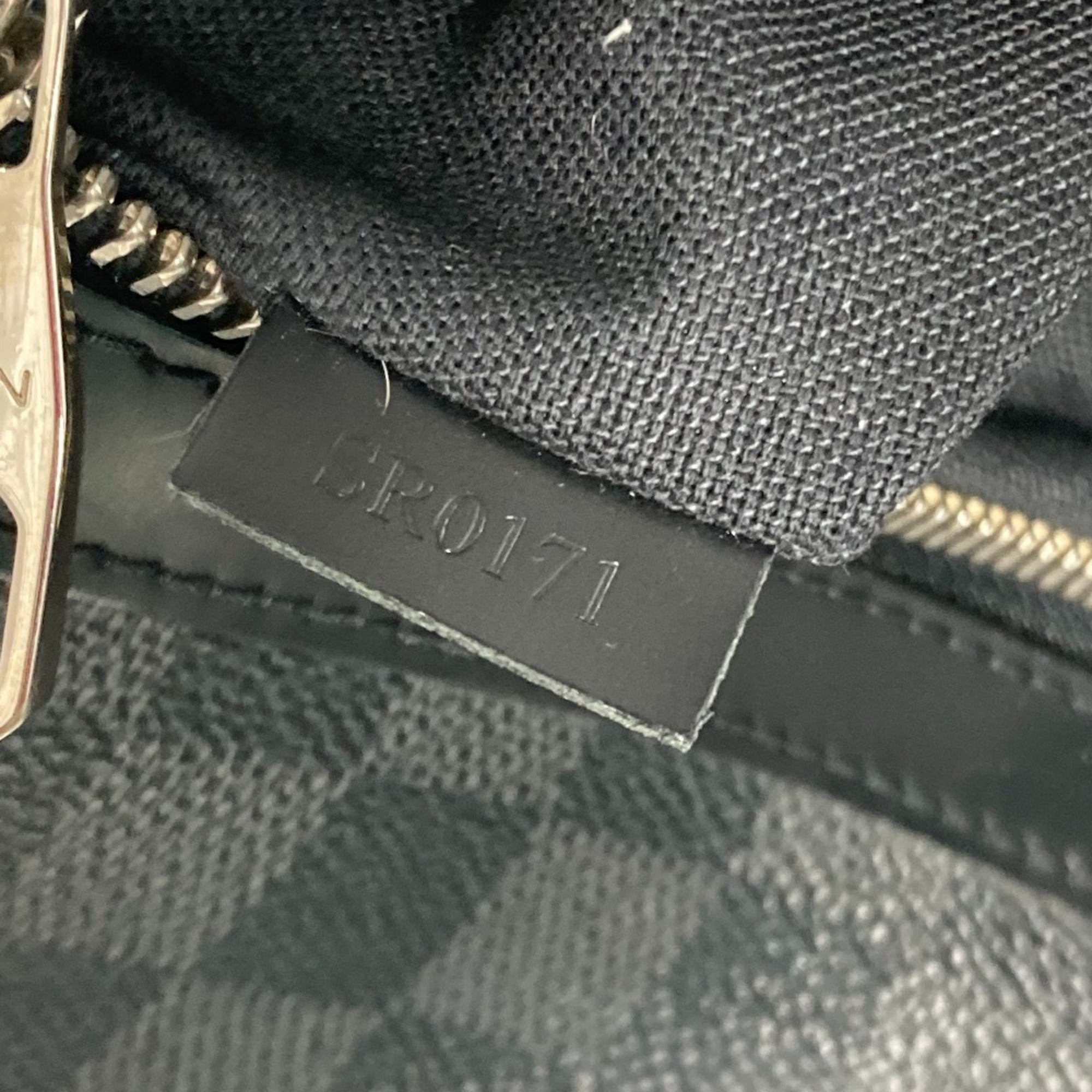 Louis Vuitton Black Damier Graphite Shoulder Bag (Pre-Owned)