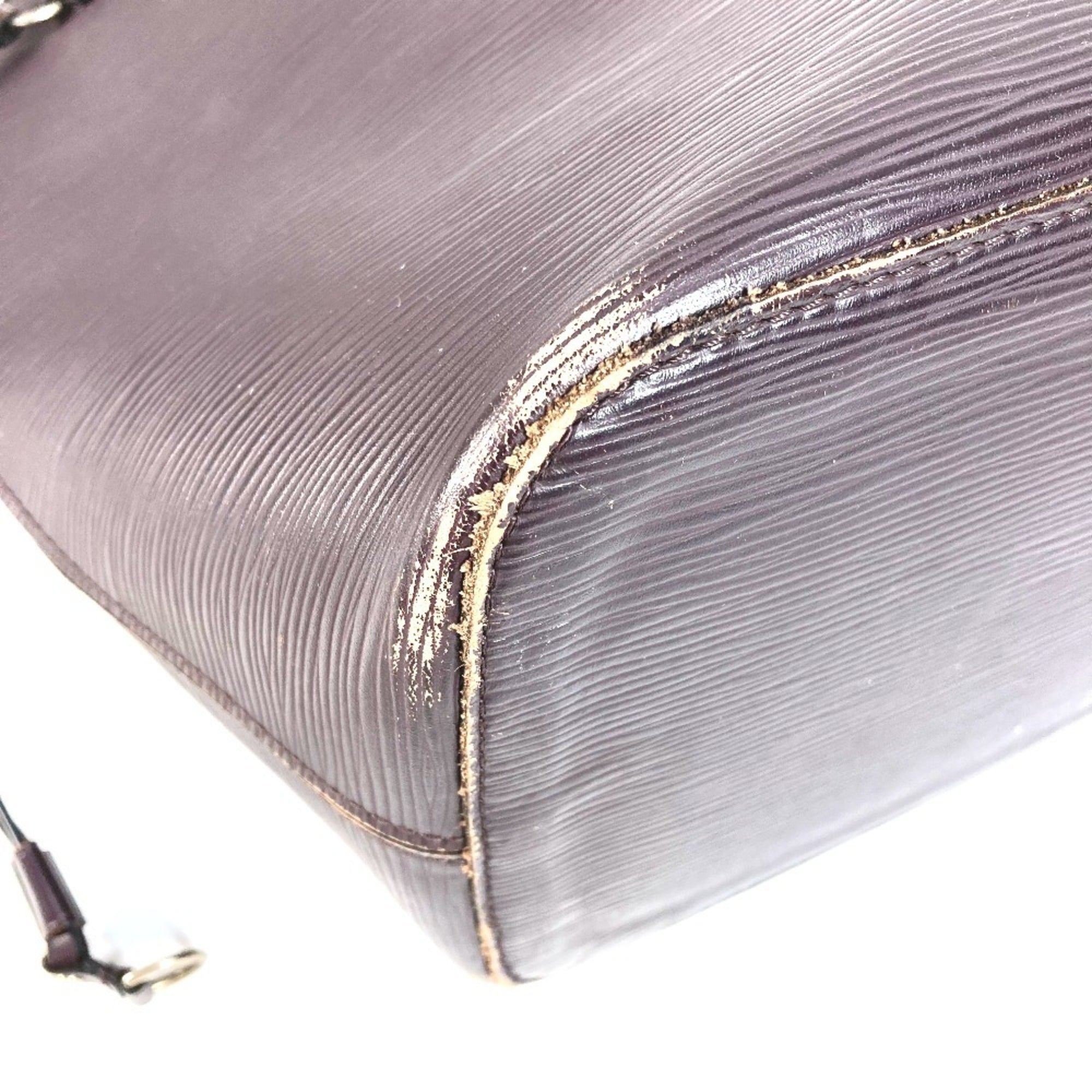 Louis Vuitton Purple Quetsche Epi Leather Shoulder Bag Tote Bag (Pre-Owned)