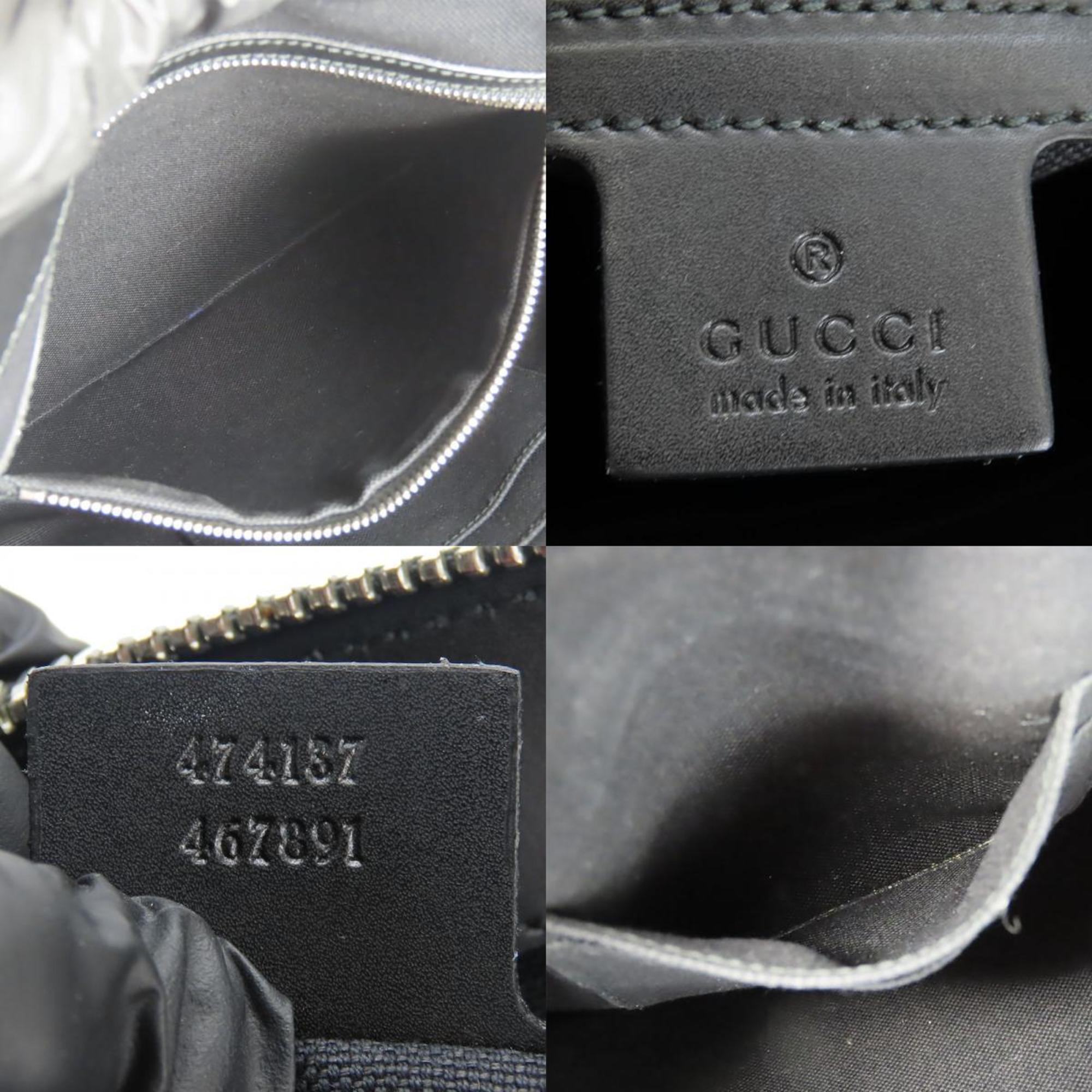 Gucci Black Gray Gg Supreme Shoulder Bag (Pre-Owned)