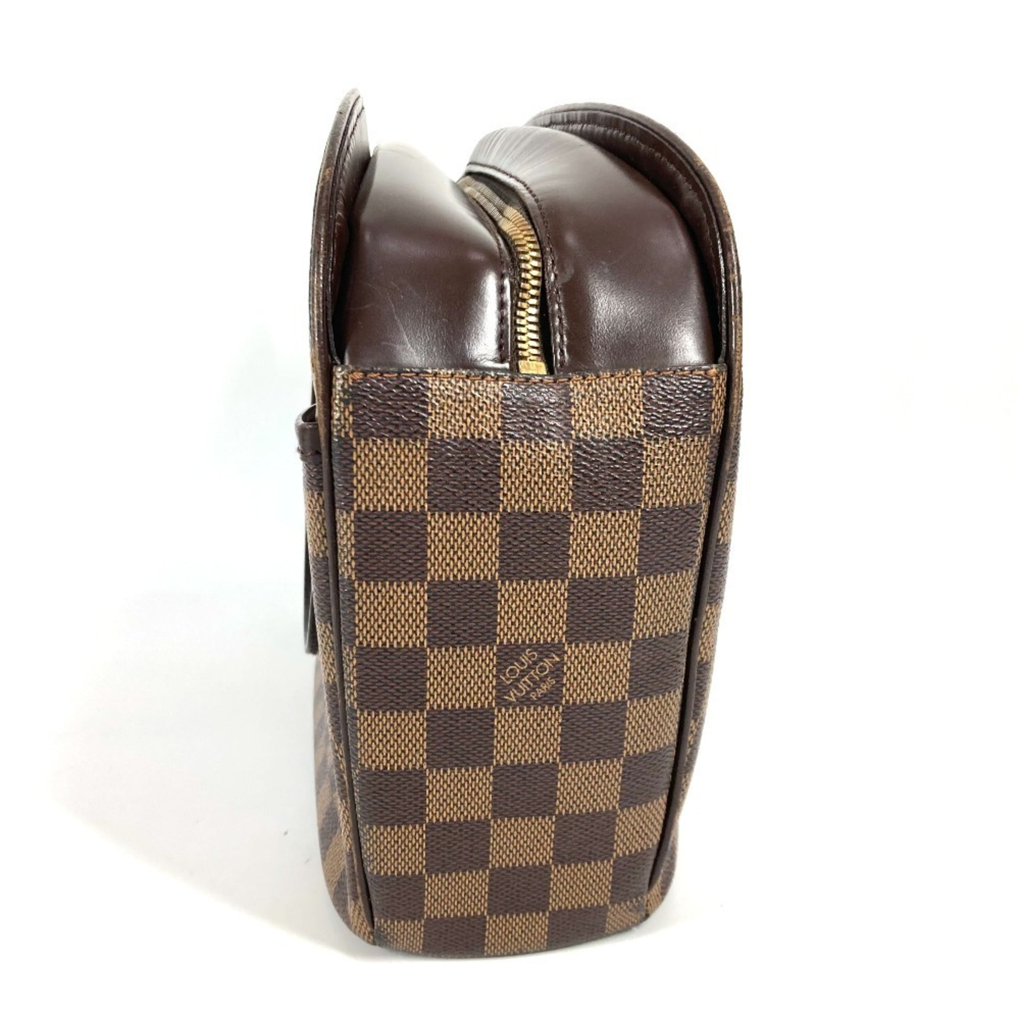 Louis Vuitton Brown Ebene Damier Canvas Handbag Shoulder Bag Tote Bag (Pre-Owned)