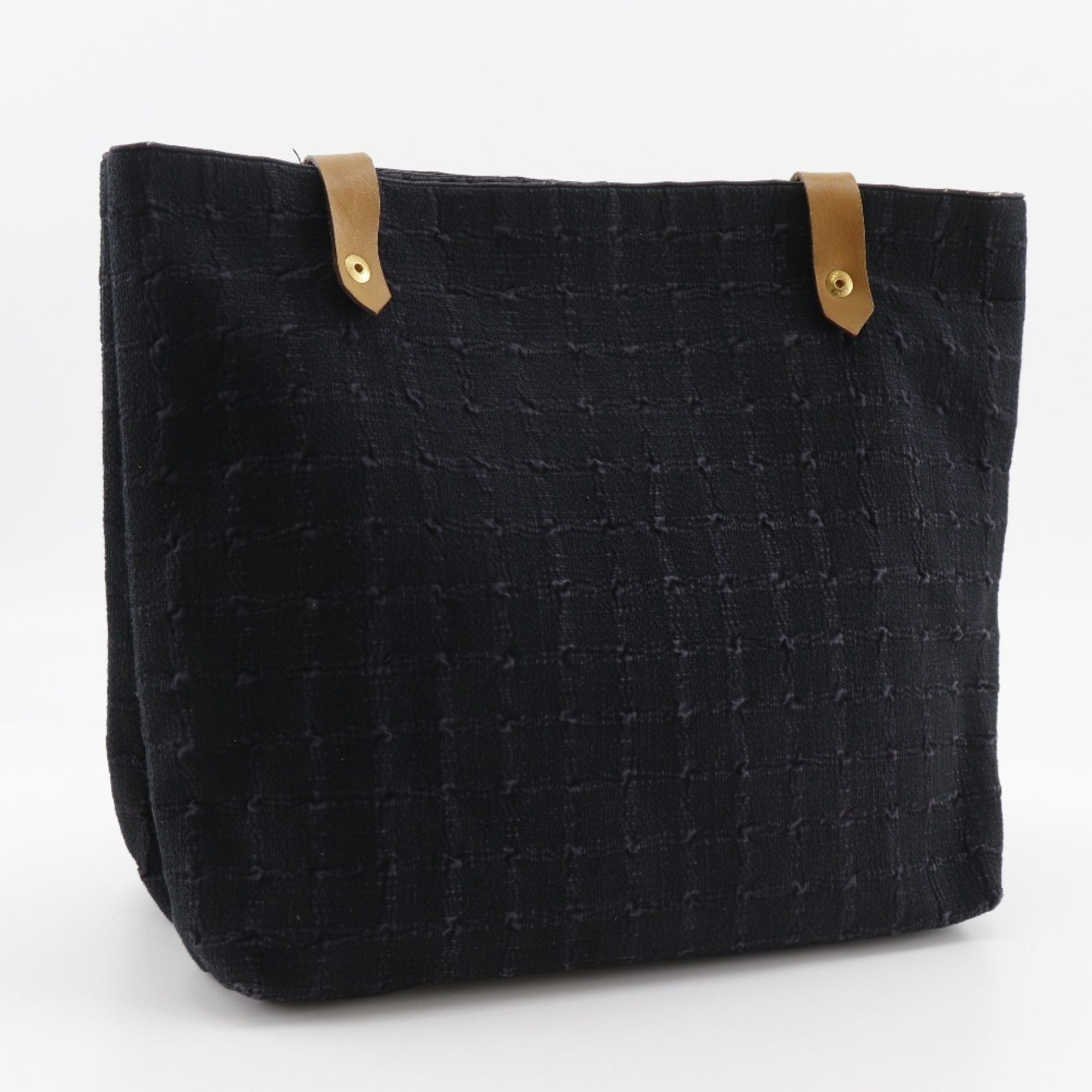 Hermes Ahmedabad Black Canvas Shoulder Bag (Pre-Owned)