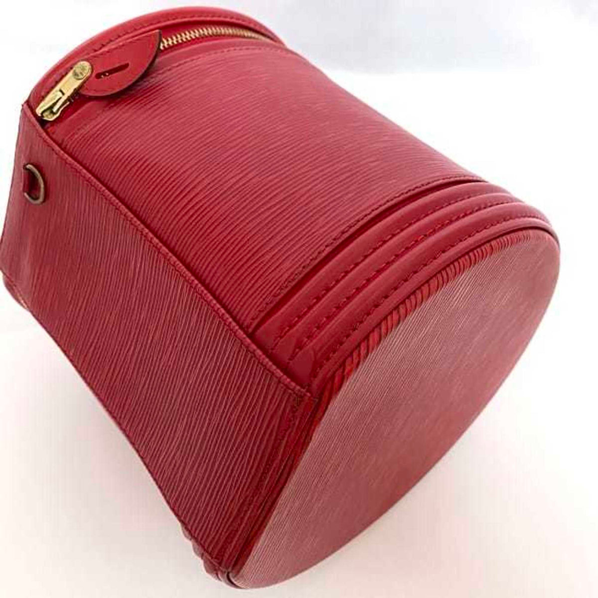 Louis Vuitton Castilian Red Epi Leather Handbag Vanity Bag (Pre-Owned)