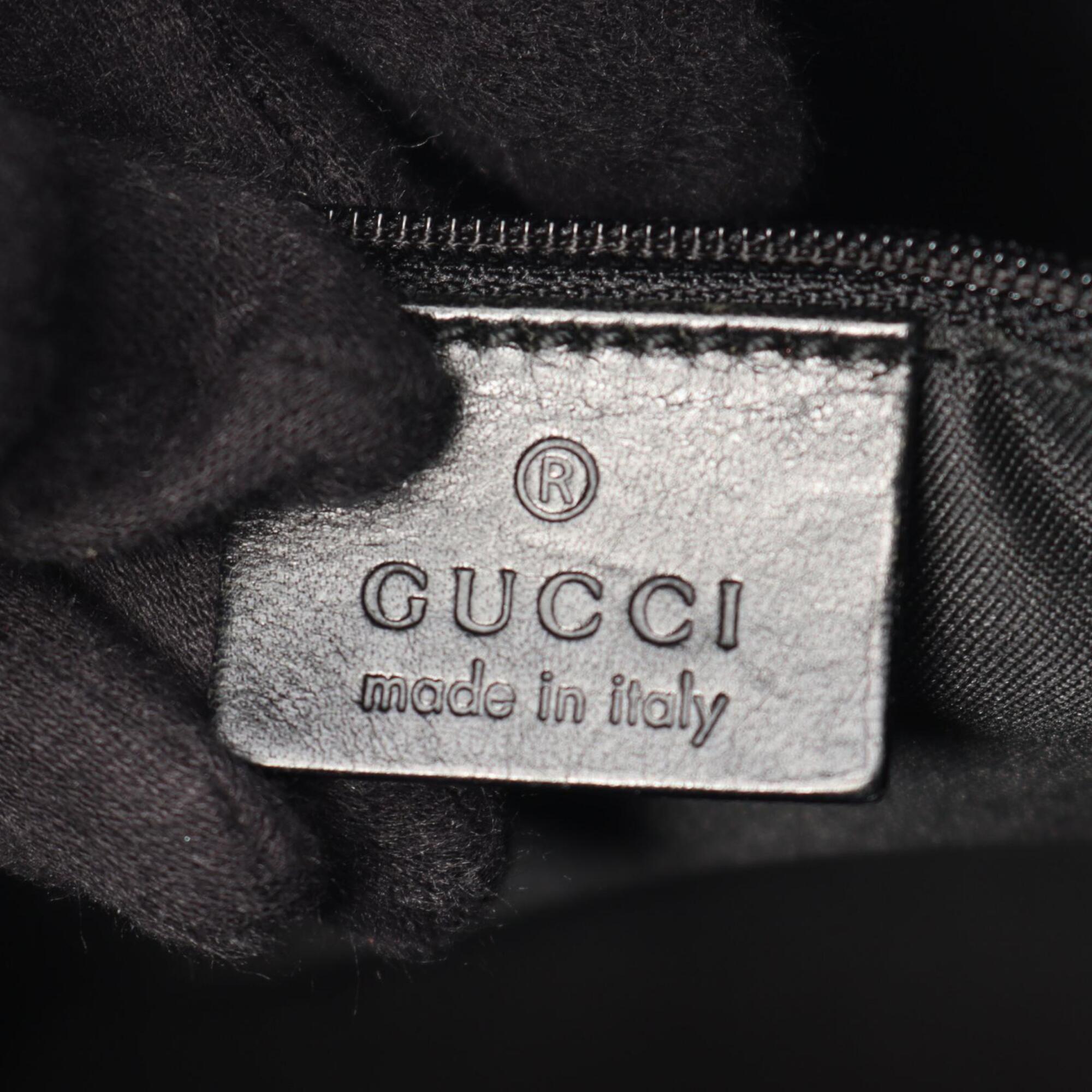 Gucci Black Nylon Handbag Shoulder Bag (Pre-Owned)