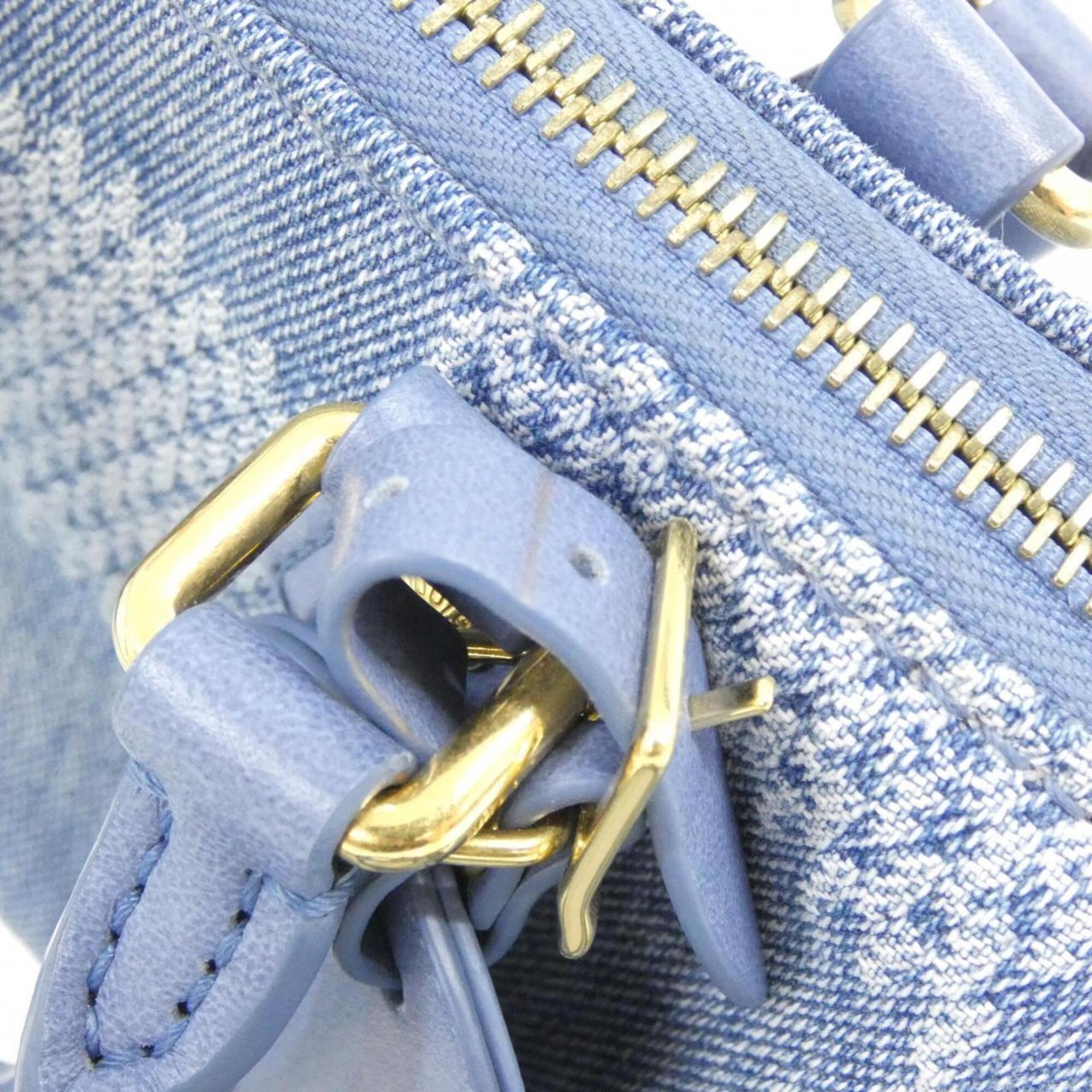 Louis Vuitton Blue Denim Handbag (Pre-Owned)