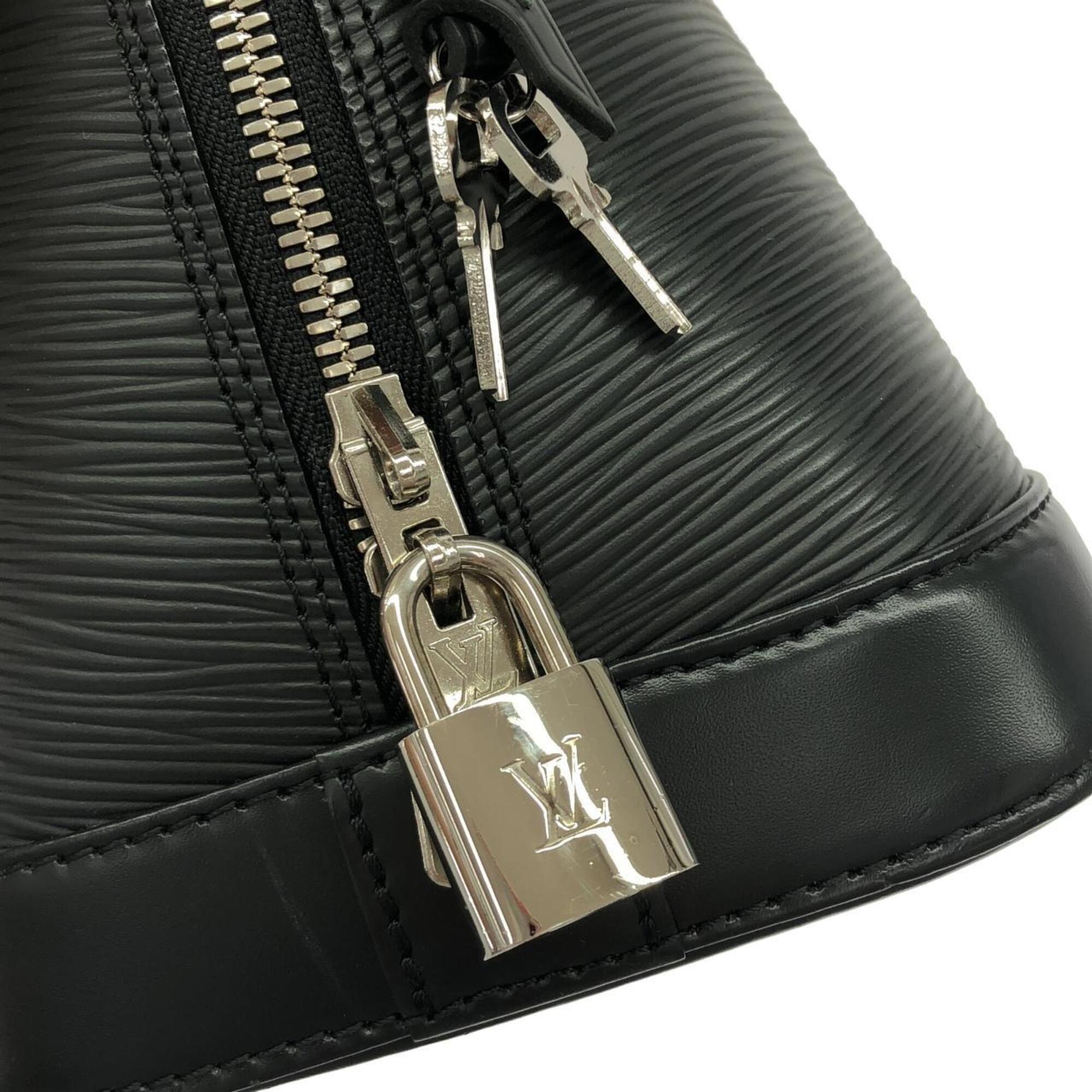 Louis Vuitton Black Leather Handbag (Pre-Owned)