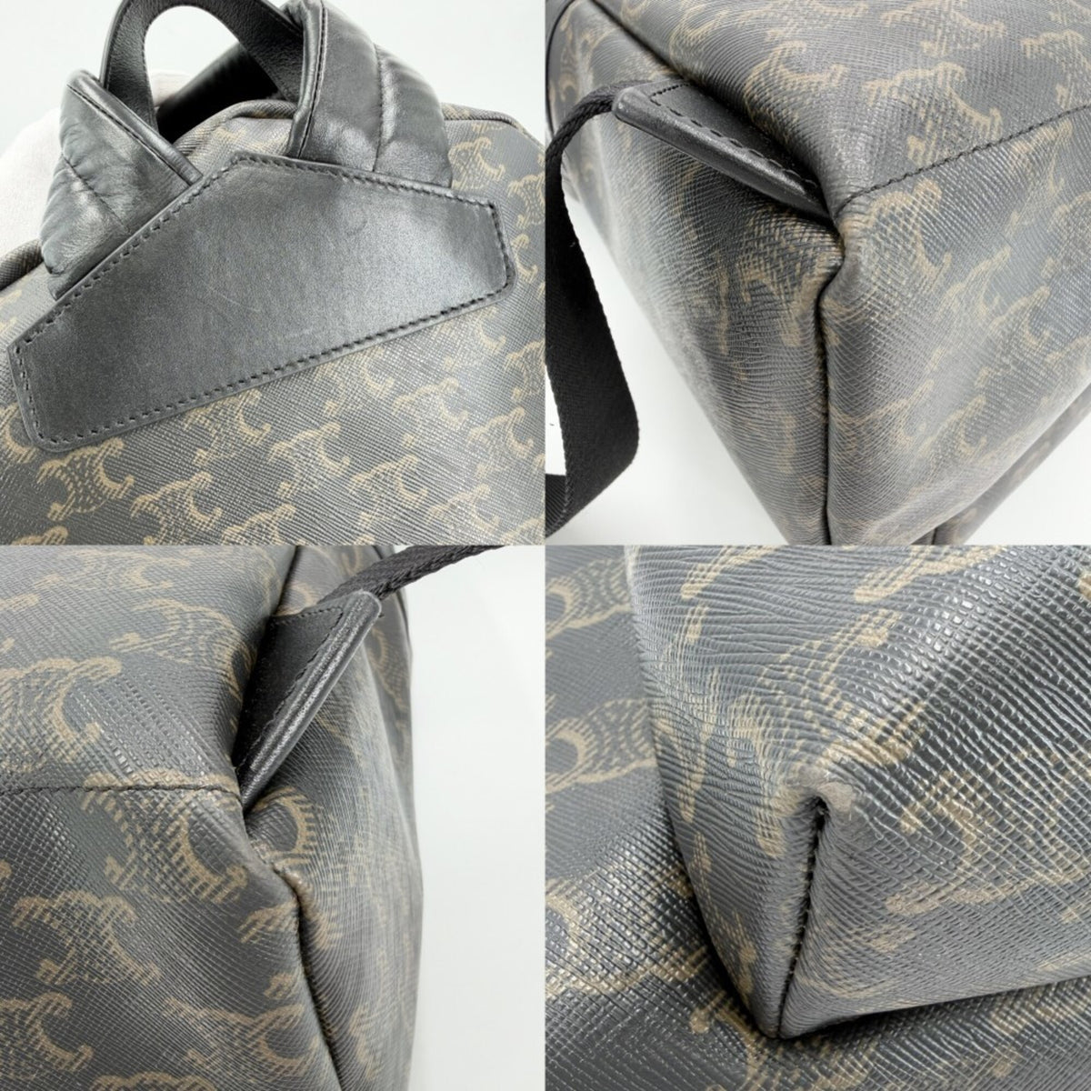 Celine Black Brown Leather Backpack (Pre-Owned)