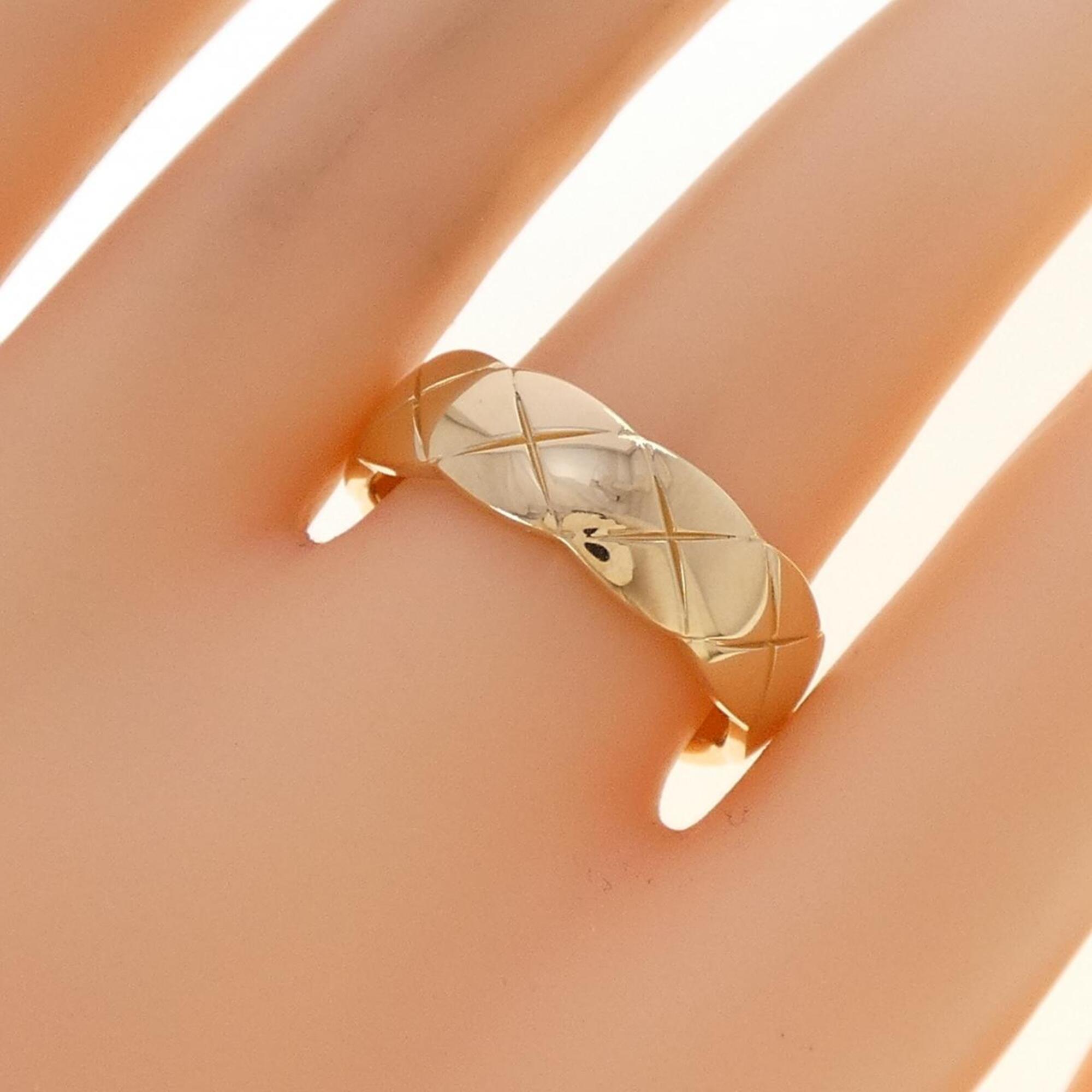 Chanel Pink Gold Pink Gold (18K) Band Ring (Pre-Owned)