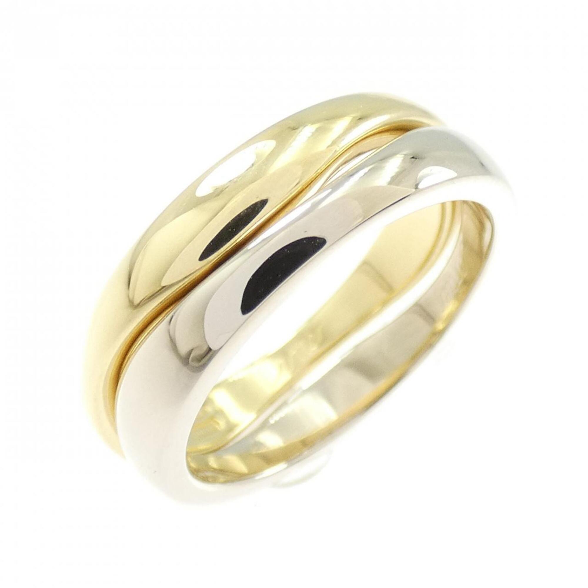 Cartier Yellow Gold (18K) White Gold (18K) Band Ring (Pre-Owned)