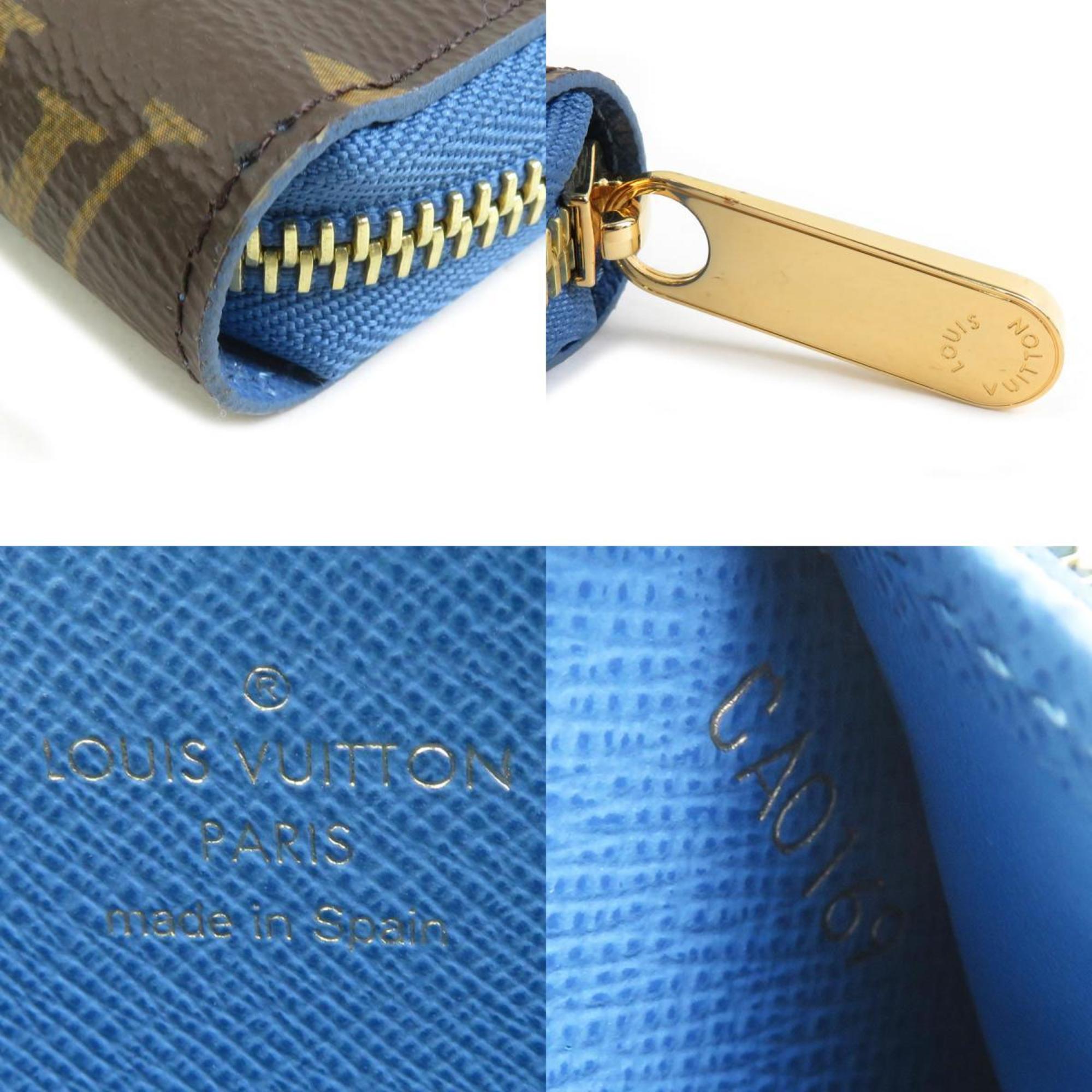 Louis Vuitton Blue Jean Monogram Monogram Long Wallet (Bi-Fold) (Pre-Owned)