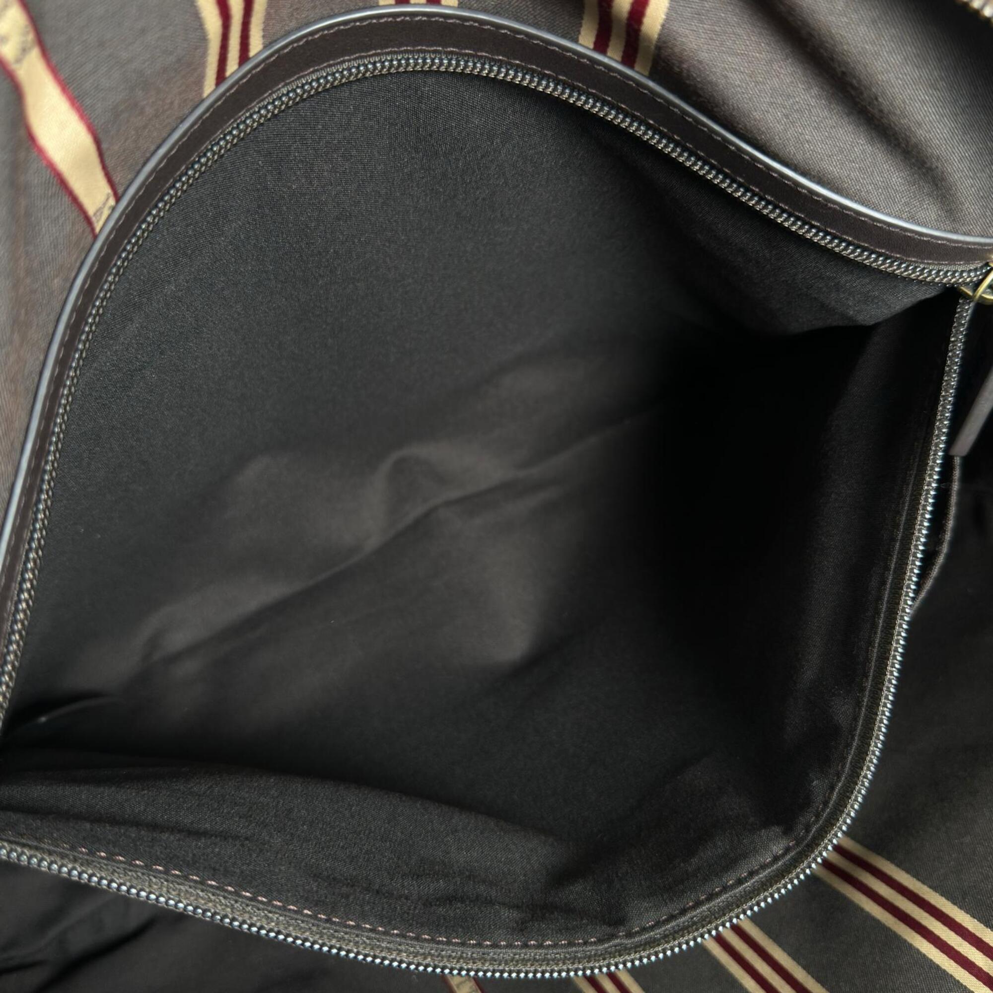 Bally Dark Brown Leather Briefcase Tote Bag (Pre-Owned)