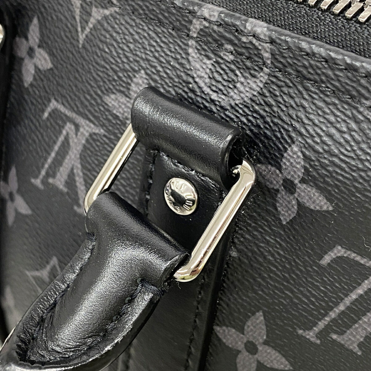 Louis Vuitton Black Gray Handbag (Pre-Owned)