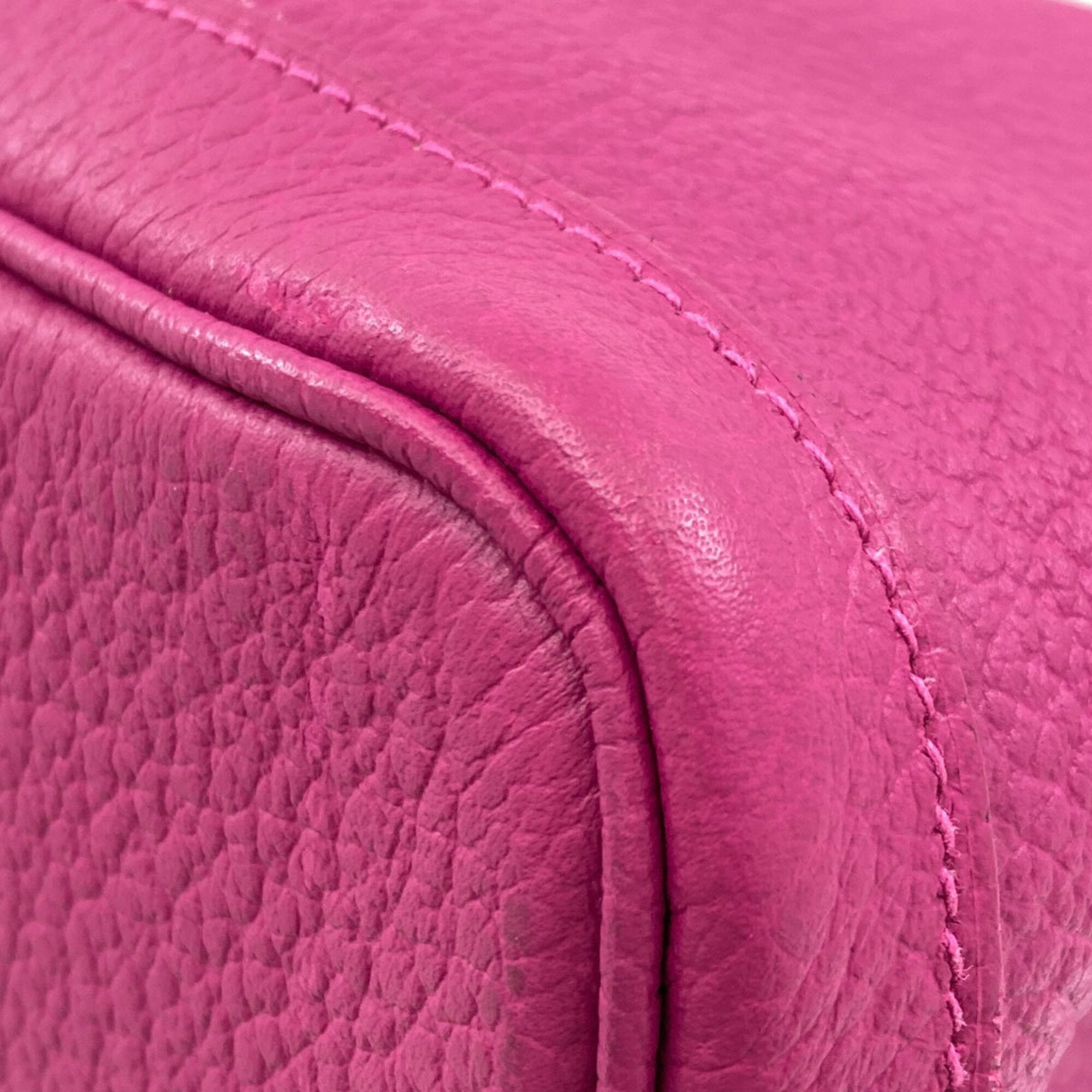 Hermes Pink Purple Negonda Leather Handbag (Pre-Owned)