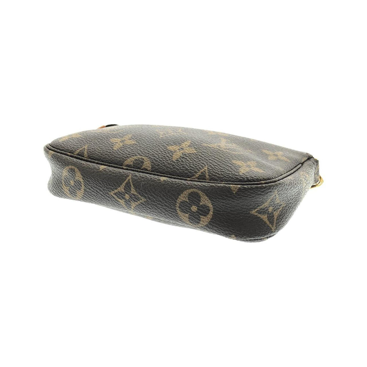 Louis Vuitton Marron Coated Canvas Pochette Pouch (Pre-Owned)