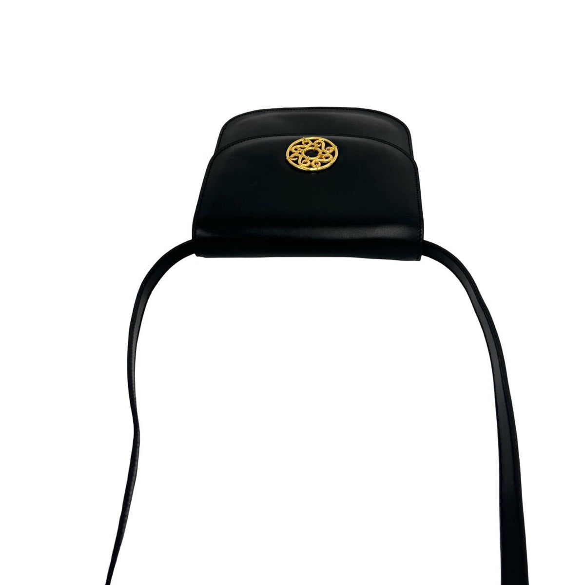 Celine Black Leather Pochette Shoulder Bag (Pre-Owned)