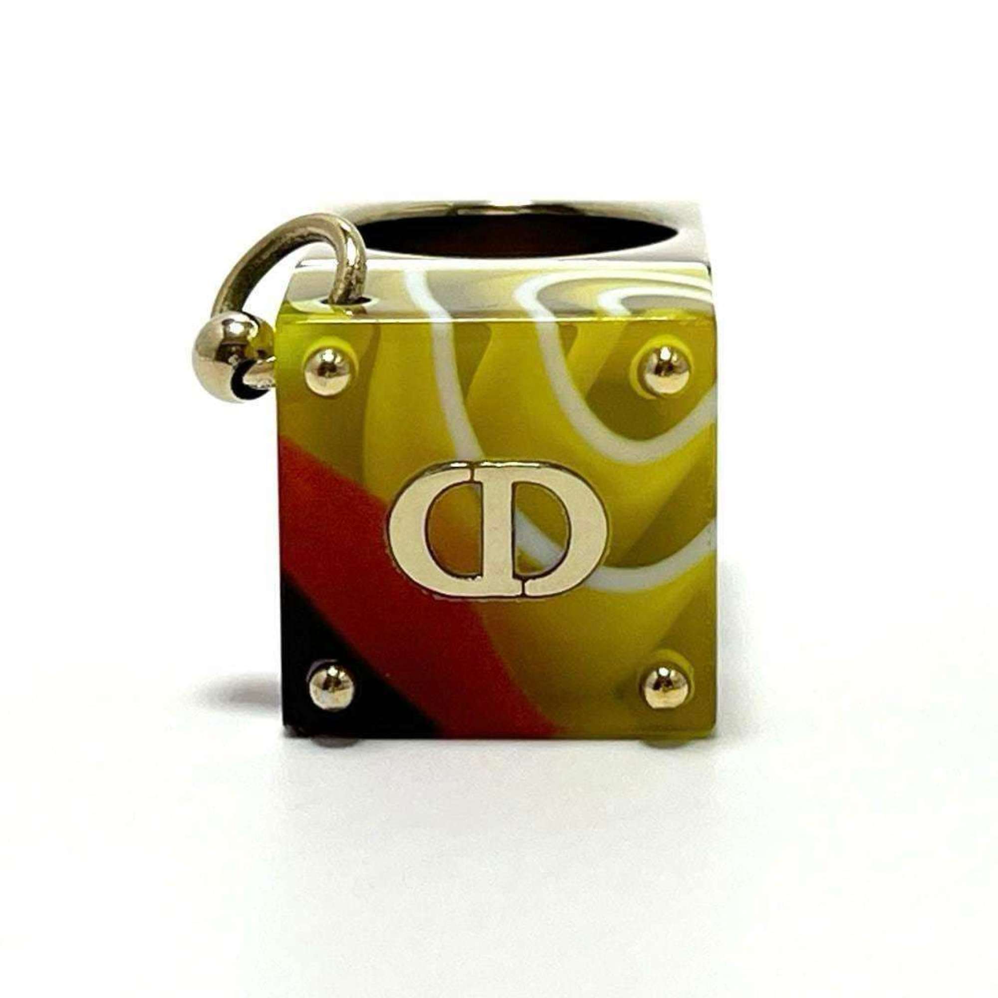 Christian Dior Metal Plastic Band Ring (Pre-Owned)