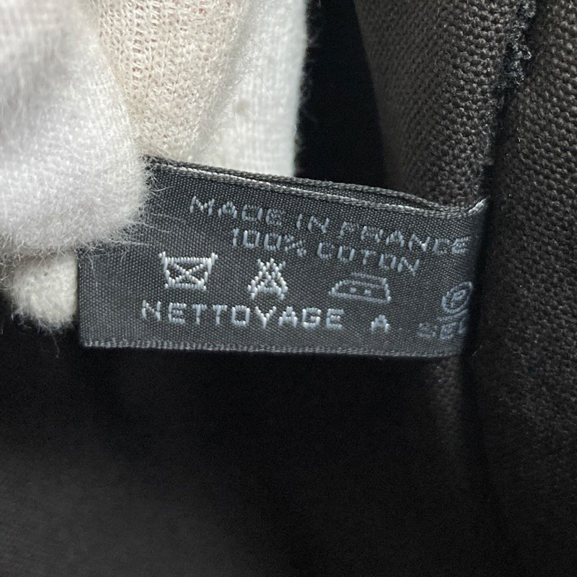 Hermes Gray Canvas Tote Bag (Pre-Owned)