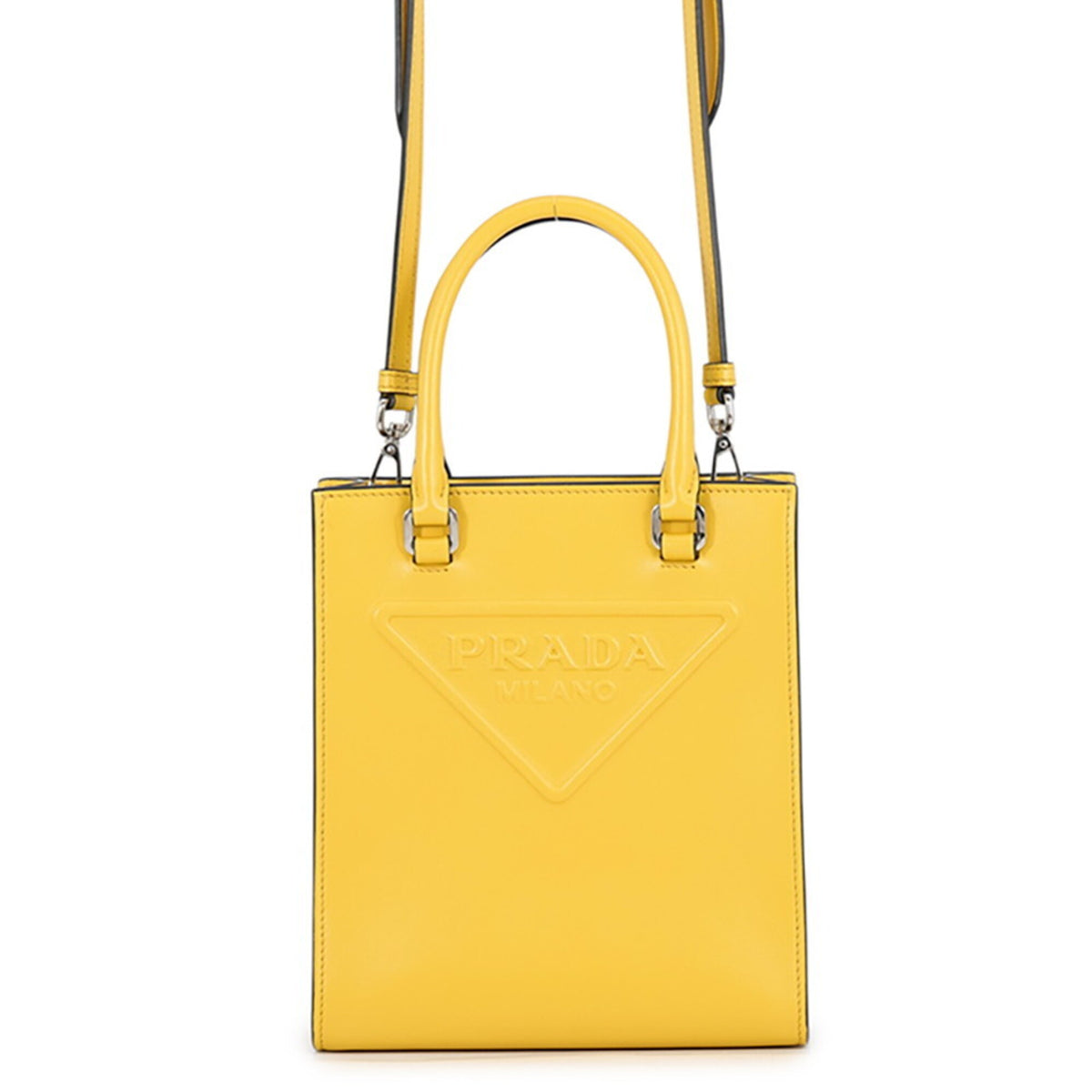 Prada Yellow Leather Handbag (Pre-Owned)
