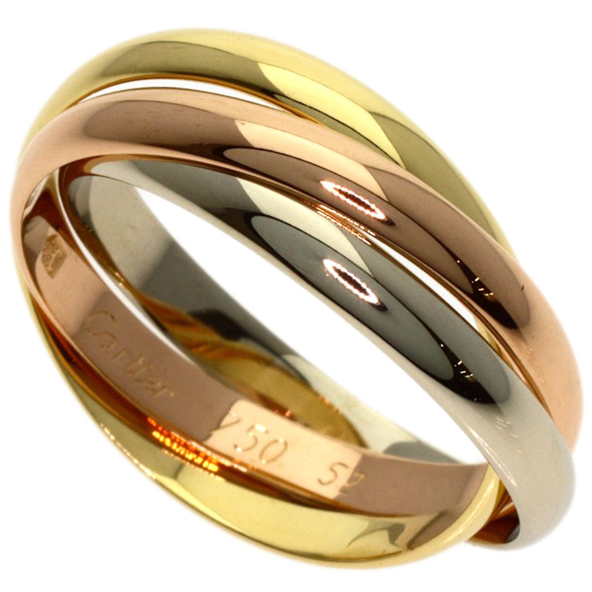 Cartier Yellow Gold (18K) Pink Gold (18K) White Gold (18K) Band Ring (Pre-Owned)